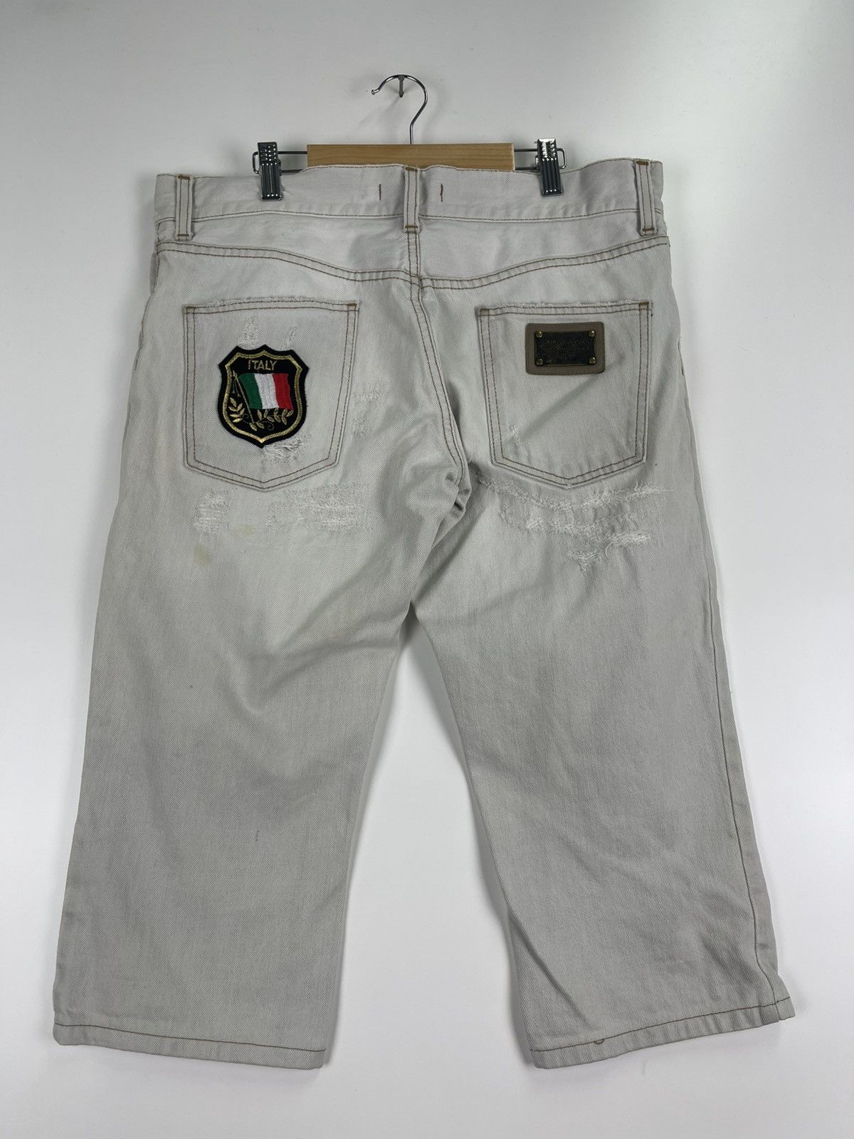 Dolce & Gabbana Dolce & Gabbana Distress Short Denim Size US 34 / EU 50 - 10 Thumbnail