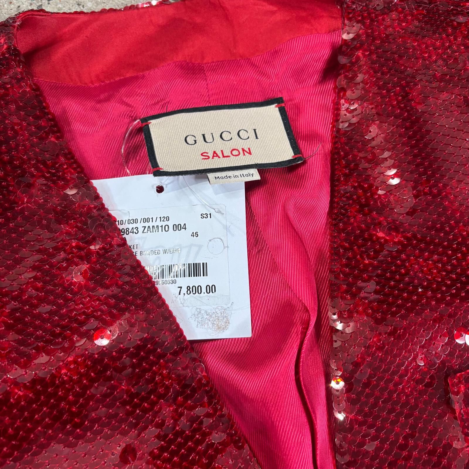 Gucci Gucci Salon Sequin Blazer Jacket Size US M / EU 48-50 / 2 - 4 Thumbnail