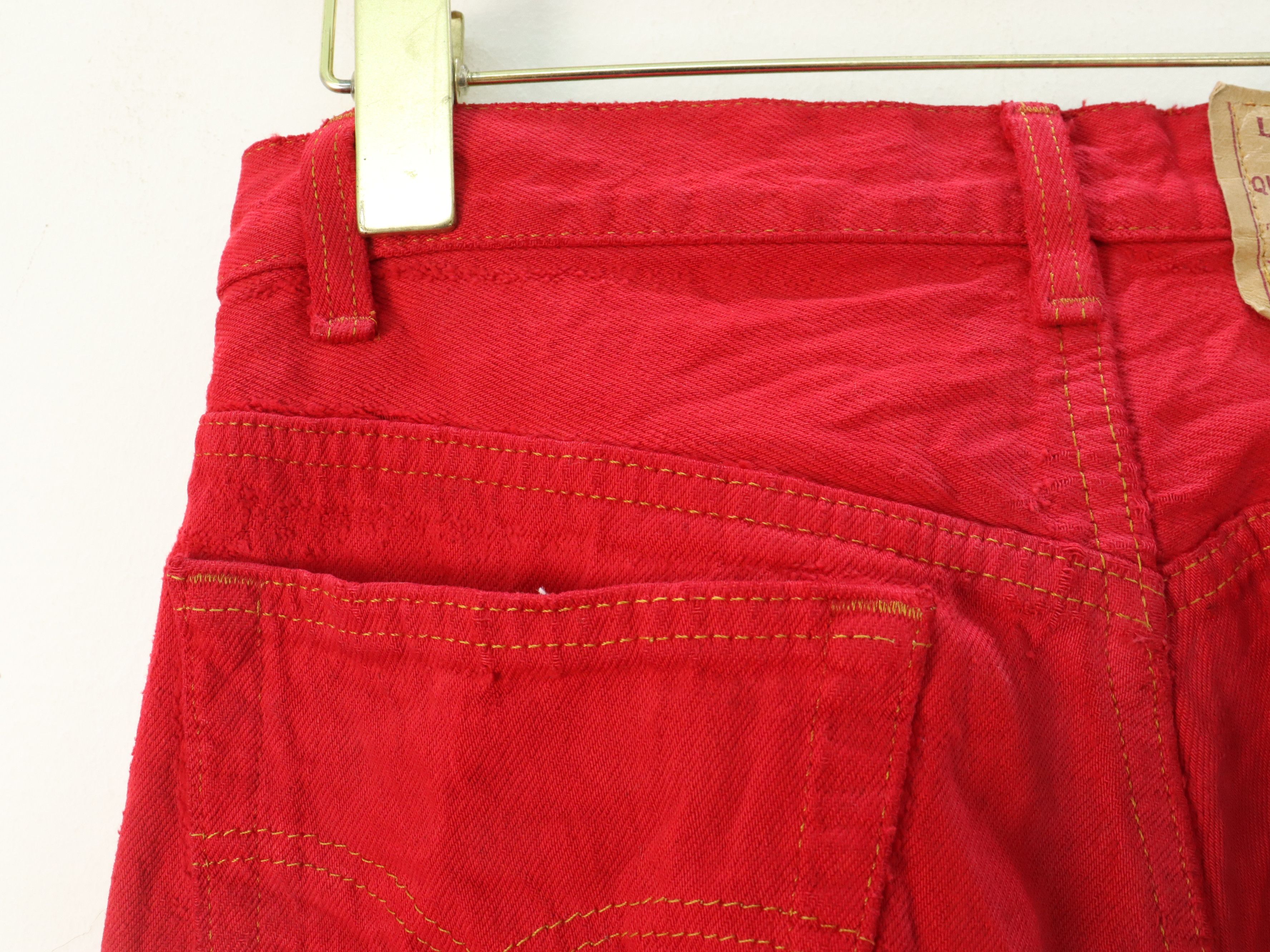 Levi's × Vintage Vtg. Levis 501 Red Distressed Jeans MADE IN USA Size US 28 / EU 44 - 11 Thumbnail