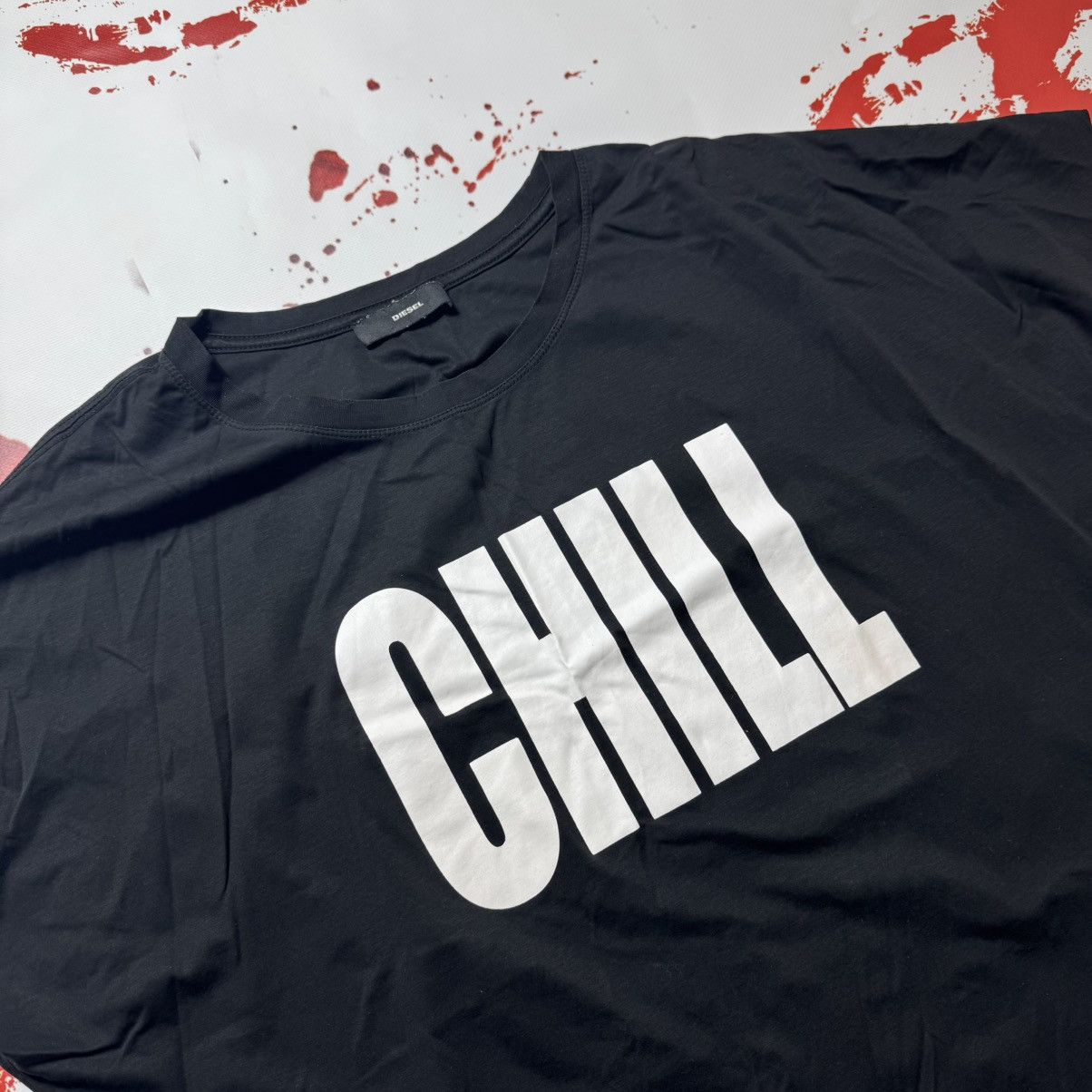 Diesel vintage 90s chill diesel cropped t shirt big logo archive Size US M / EU 48-50 / 2 - 3 Thumbnail