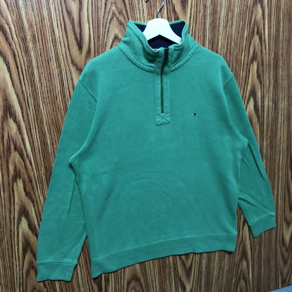 Tommy Hilfiger Vintage Tommy Hilfiger Half Zipper Sweatshirt Size US XL / EU 56 / 4 - 2 Thumbnail
