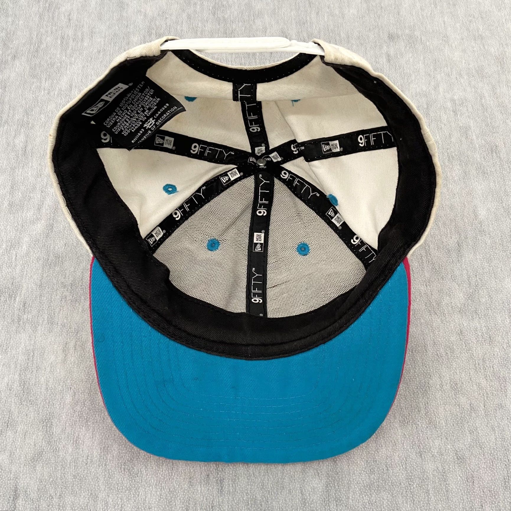 New Era VINTAGE New Era STYLE DIRTY Snapback Hat ADULT Men Cotton Graffiti Pink Blue Cap Size ONE SIZE - 7 Thumbnail