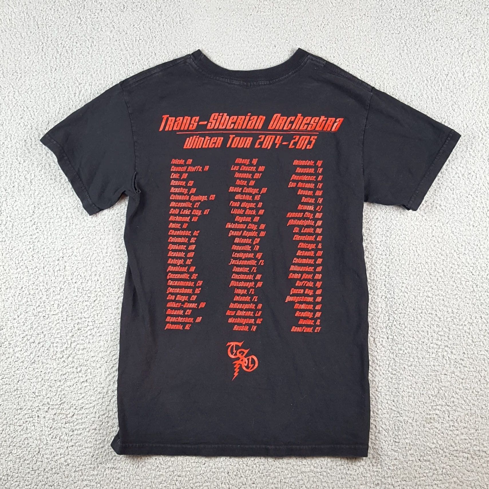 Vintage VINTAGE Trans-Siberian Orchestra T-Shirt Band Shirt XL Black Crew Neck 90s Rock Mens T Shirt Size US XL / EU 56 / 4 - 6 Thumbnail