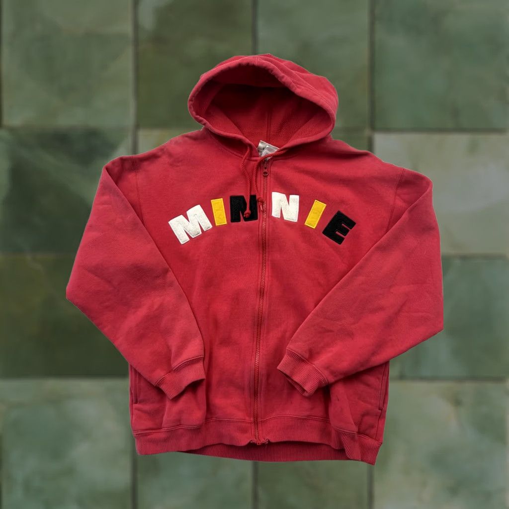 Disney Walt Disney World Hoodie Sweatshirt Womens Small Red Minnie Mouse Full Zip Size S / US 4 / IT 40 - 1 Thumbnail