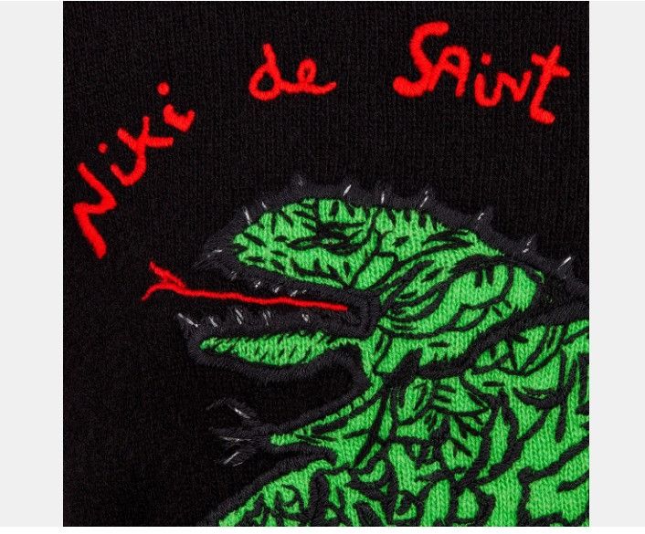 Dior o1w1db10325 414S5 Embroidered Sweater in Black Size XL / US 12-14 / IT 48-50 - 4 Thumbnail