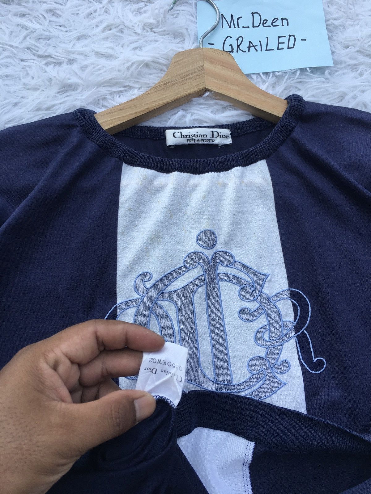 Christian Dior Monsieur Rare Vintage Christian Dior Pret-A-Porter Tshirt Size S / US 4 / IT 40 - 12 Thumbnail