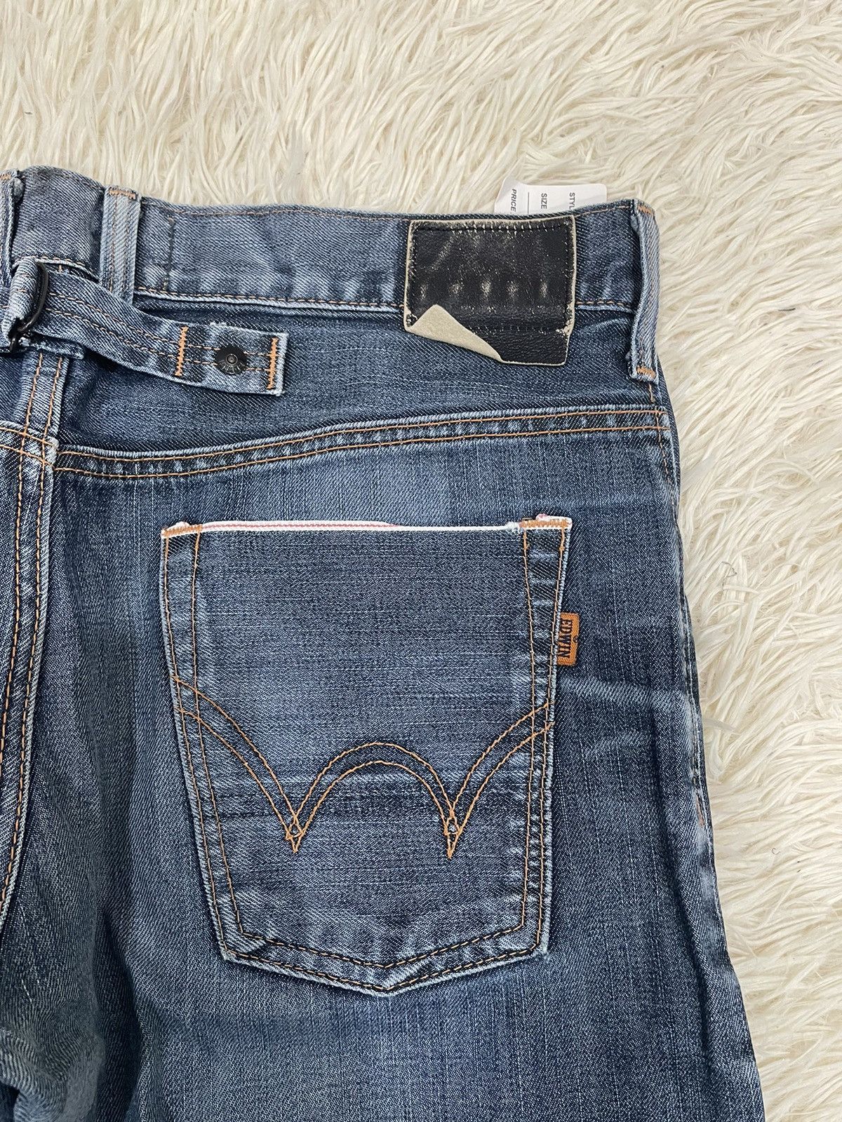 Edwin Distressed Edwin Buckle Back Selvedge Denim Jeans Size US 34 / EU 50 - 9 Thumbnail