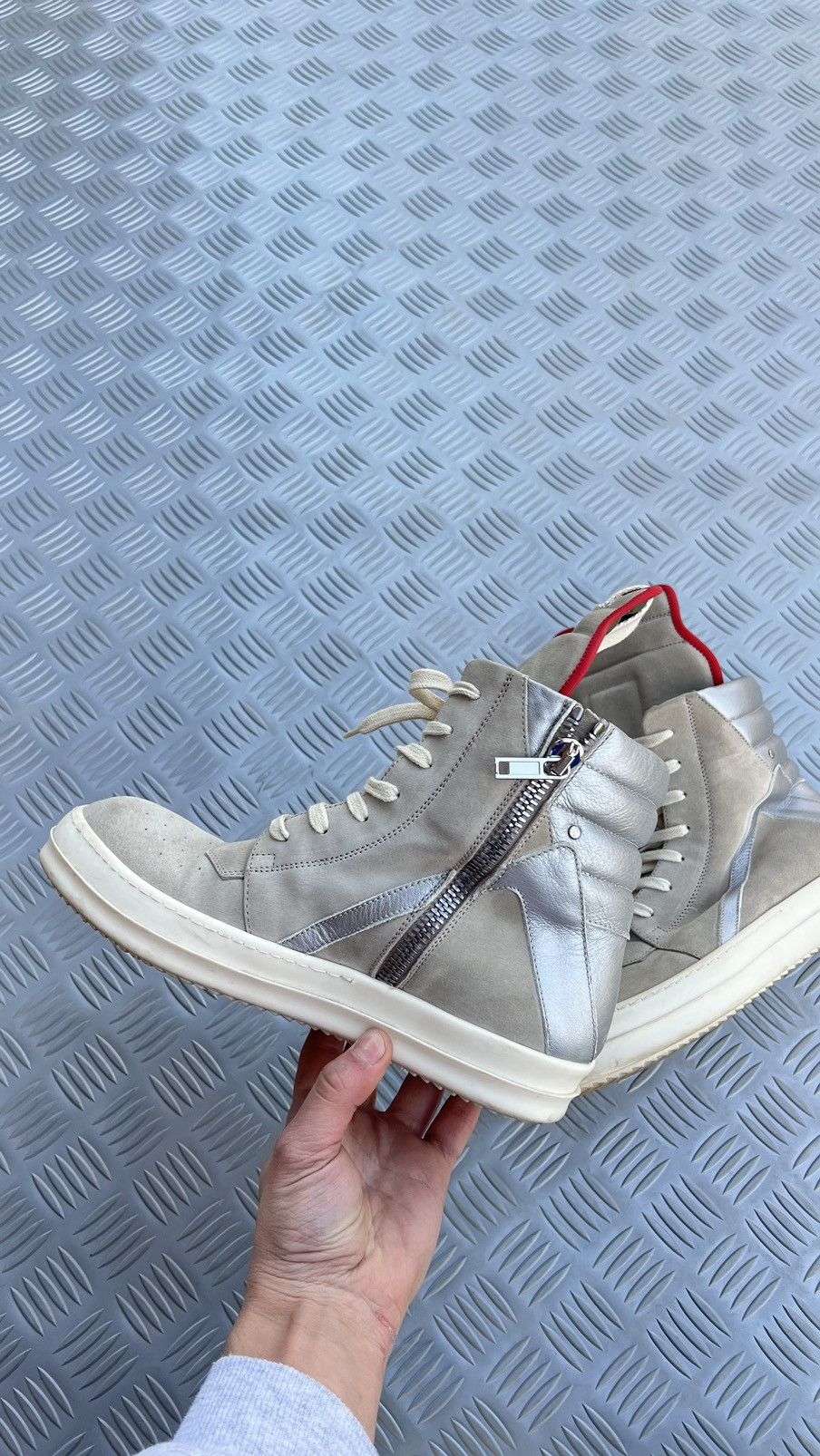 Rick Owens Rick Owens geobasket pearl reflective Size US 7.5 / EU 40-41 - 10 Thumbnail