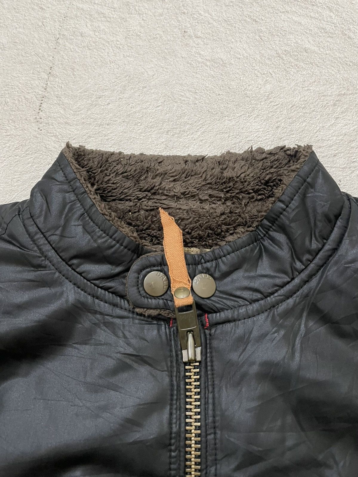 If Six Was Nine 2000s Japan Black Waxed Moto Jacket Sherpa y’s Ifsix LGB Goa Size US L / EU 52-54 / 3 - 4 Thumbnail