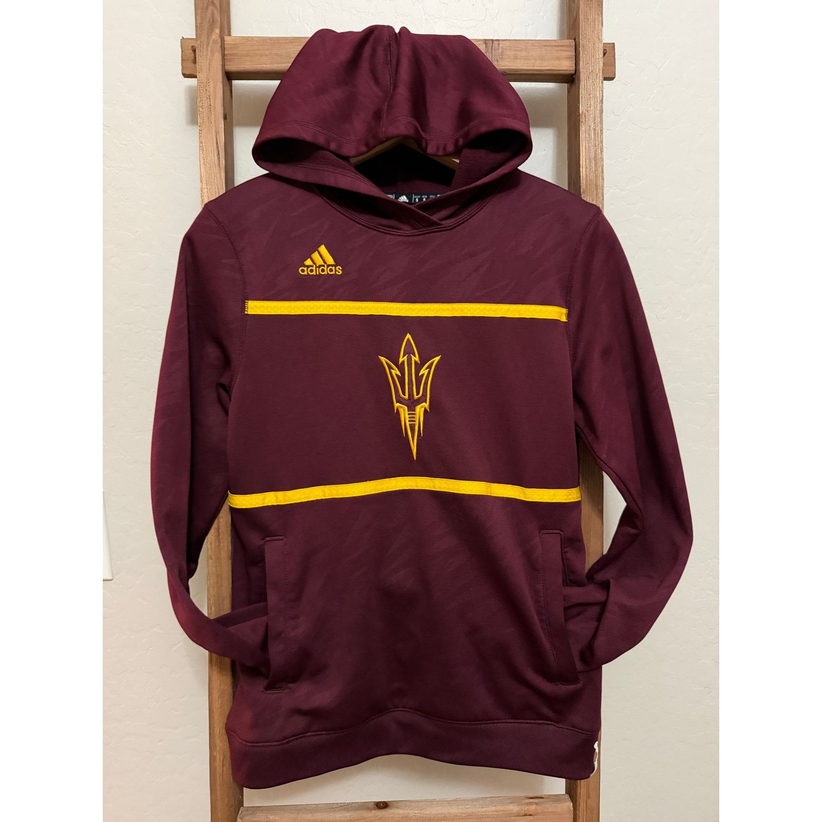 Adidas Adidas Arizona State Sun Devils-ASU Maroon Pullover Hoodie|S Size US S / EU 44-46 / 1 - 1 Thumbnail