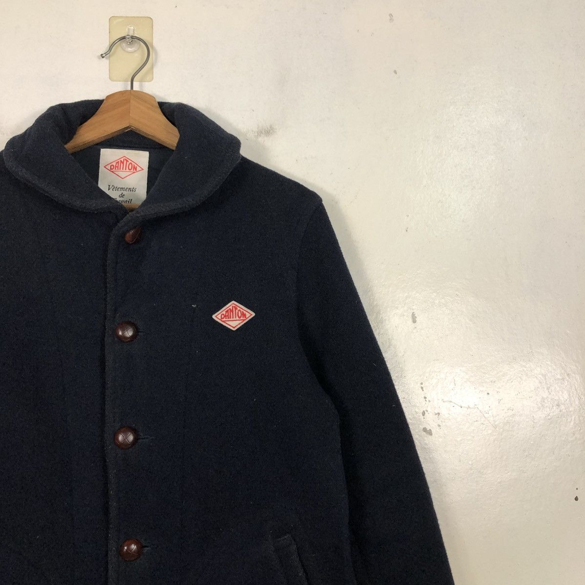 Japanese Brand Vintage Wool Button Jacket Danton Shawl Collar Size US M / EU 48-50 / 2 - 8 Thumbnail