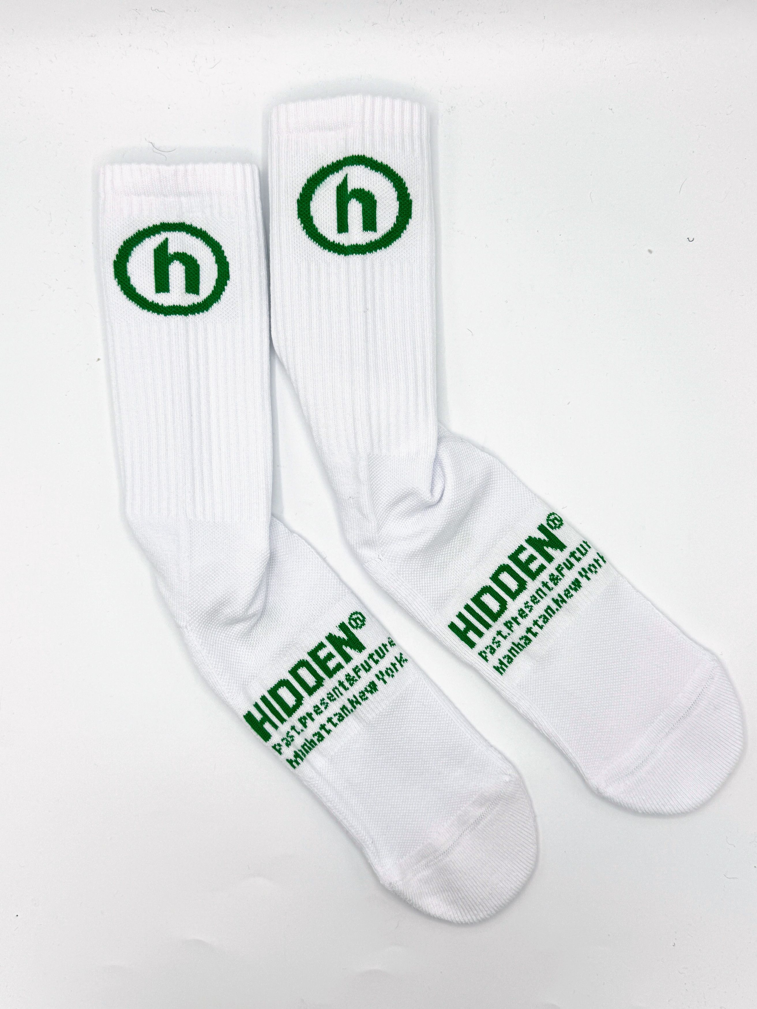 HIDDEN Hidden NY Socks 2.0 White Green Size ONE SIZE - 1 Thumbnail