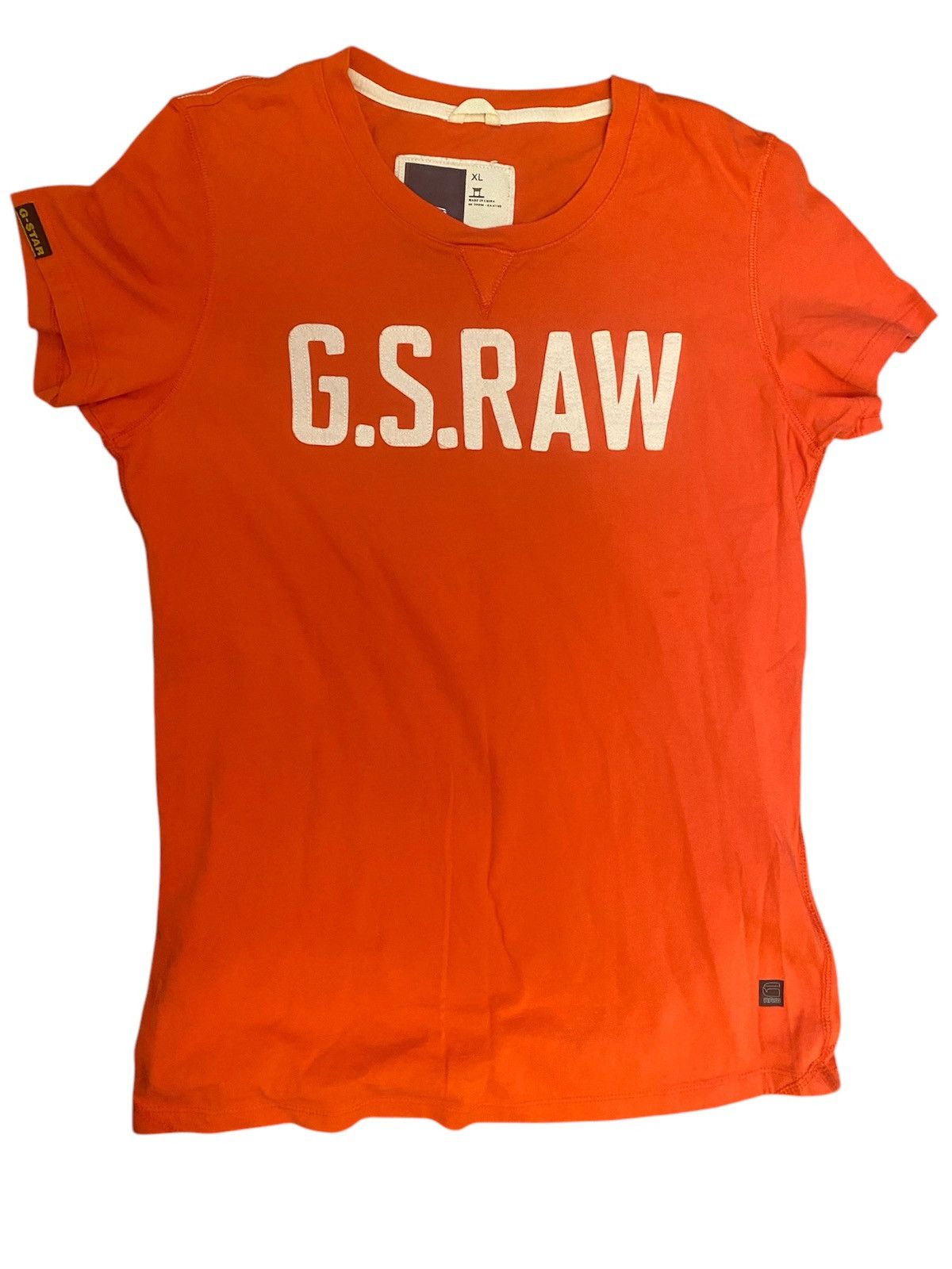 G-Star × Vintage Vintage G-Star Raw Big Logo T-shirt Y2K Size US XL / EU 56 / 4 - 1 Thumbnail