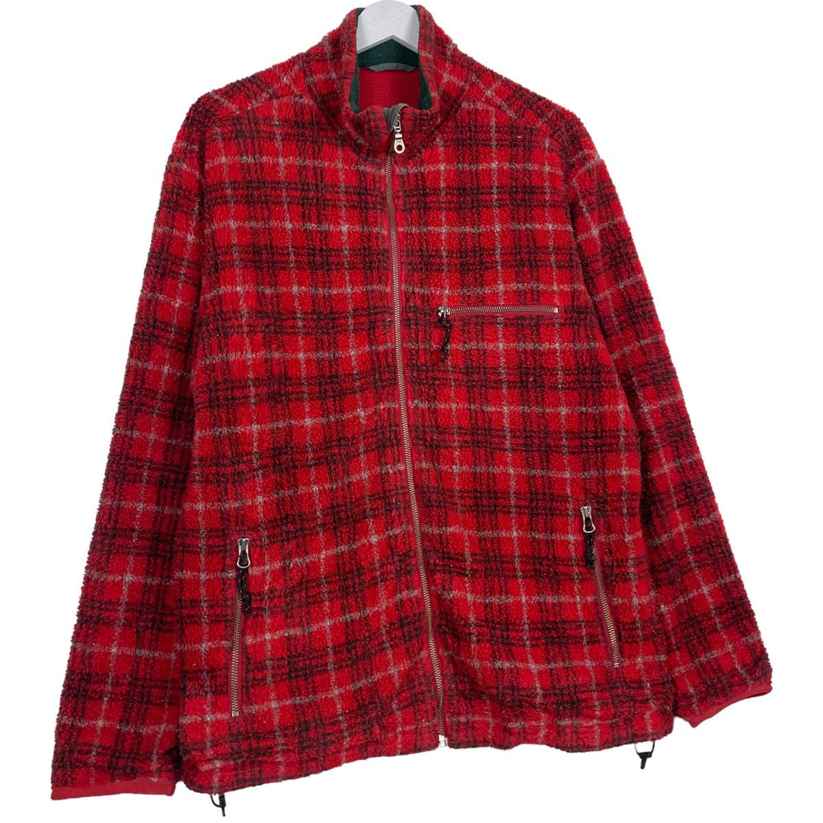 Japanese Brand × Uniqlo 💥UNIQLO DEEP PILE FLEECE TARTAN ZIPPER SWEATER Size US L / EU 52-54 / 3 - 3 Thumbnail