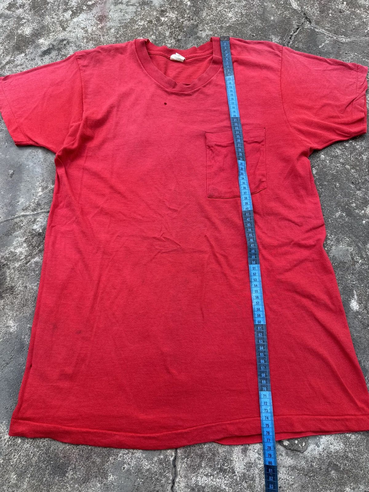 Vintage Pocket Tees Faded Trashed Vintage Fruit Of The Loom Size US L / EU 52-54 / 3 - 6 Thumbnail