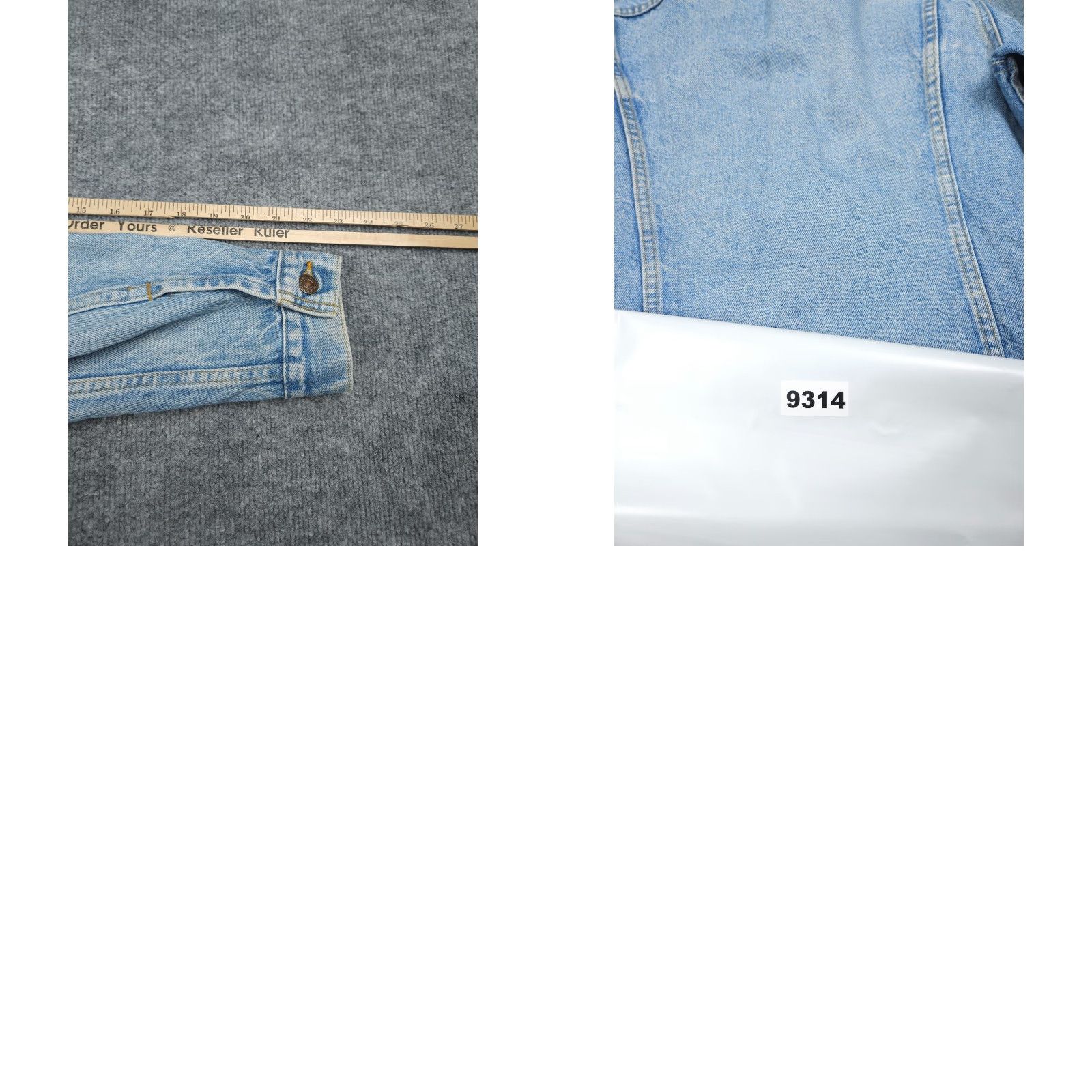 Levi's VINTAGE Levi's Trucker Jacket Denim Blue 40R Men Regular Chest 39" Slim Washed Cotton Lining Button Front Casual Size US 40 / EU 56 - 9 Thumbnail