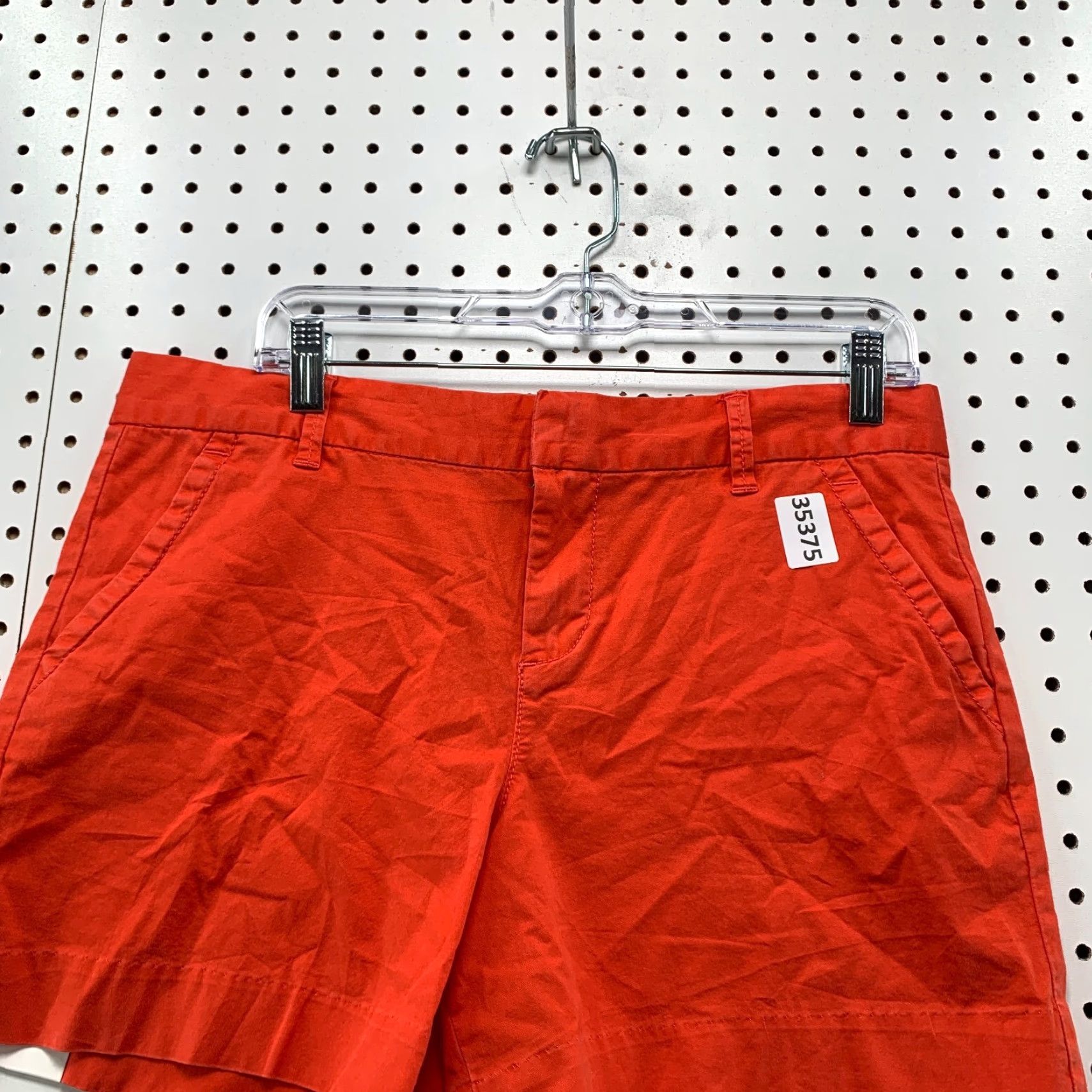 Calvin Klein NEW Calvin Klein Chino Shorts Womens Size 10 Red Orange NWT 33x5 Size 32" / US 10 / IT 46 - 4 Thumbnail