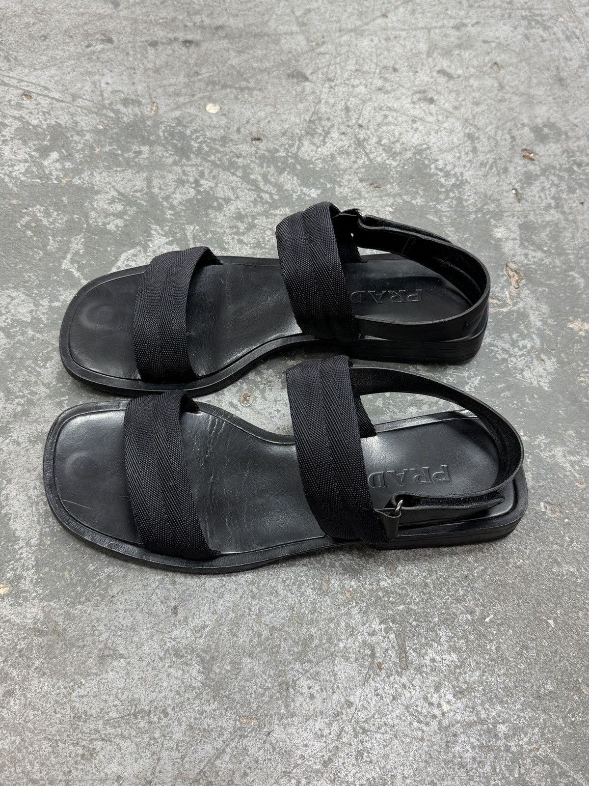 Prada Prada Leather Sandals Slippers Flat Size US 10 / IT 40 - 4 Thumbnail