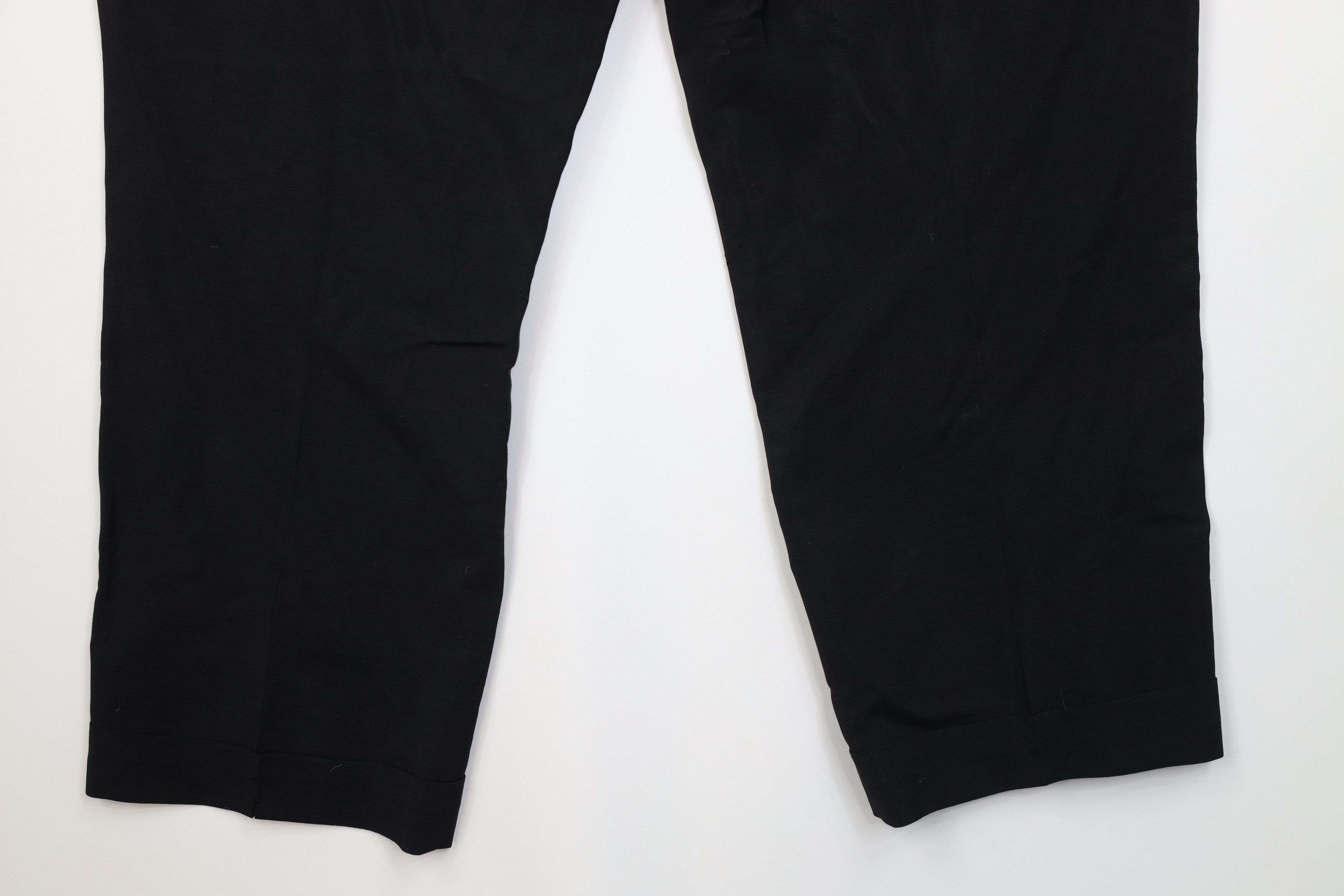 Vintage Vintage 50s Rockabilly Gabardine Knit Chino Pants Black USA Size US 42 / EU 58 - 11 Thumbnail