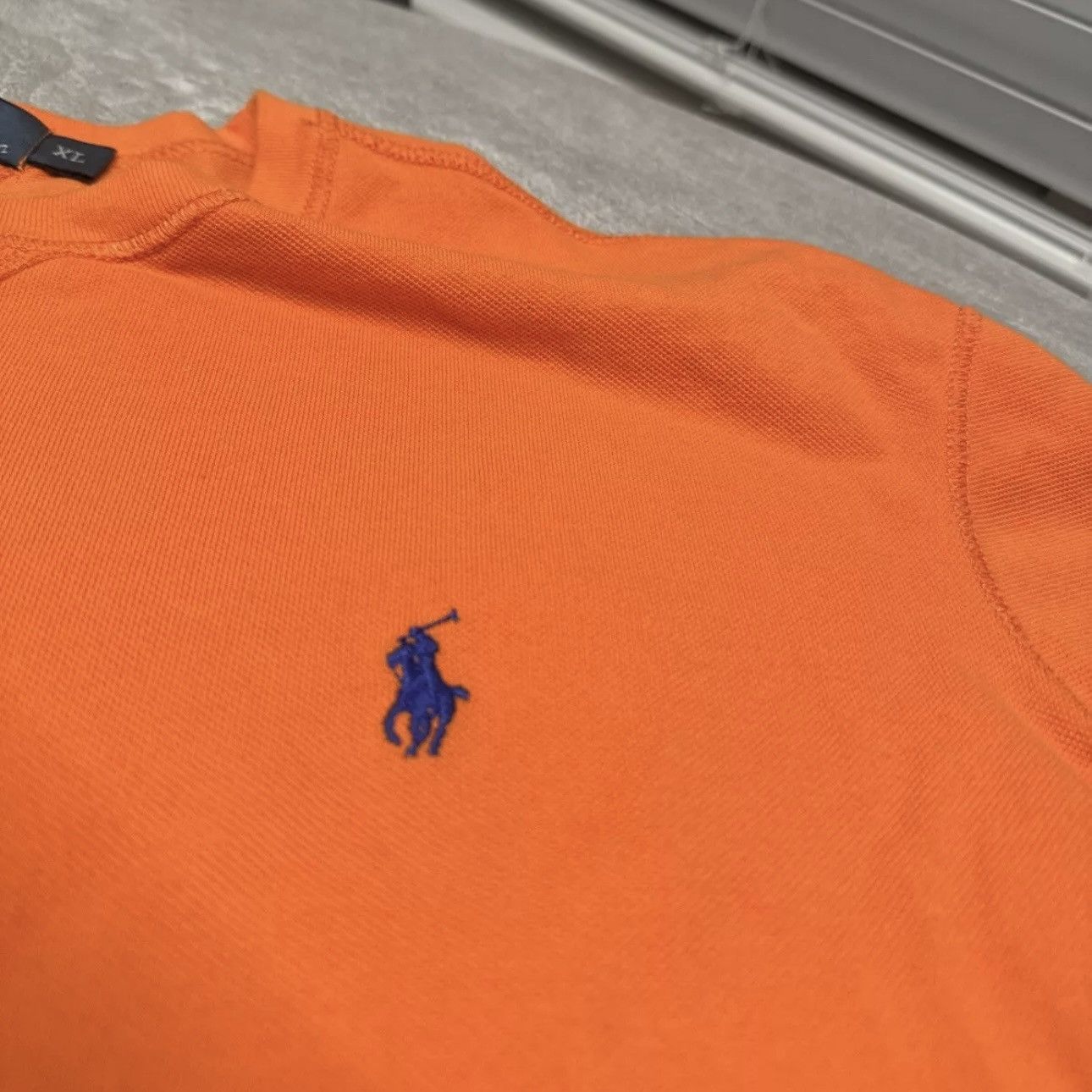 Polo Ralph Lauren × Vintage Vintage Polo Ralph Lauren Shirt Thermal Waffle Knit Shirt Size US XL / EU 56 / 4 - 2 Thumbnail