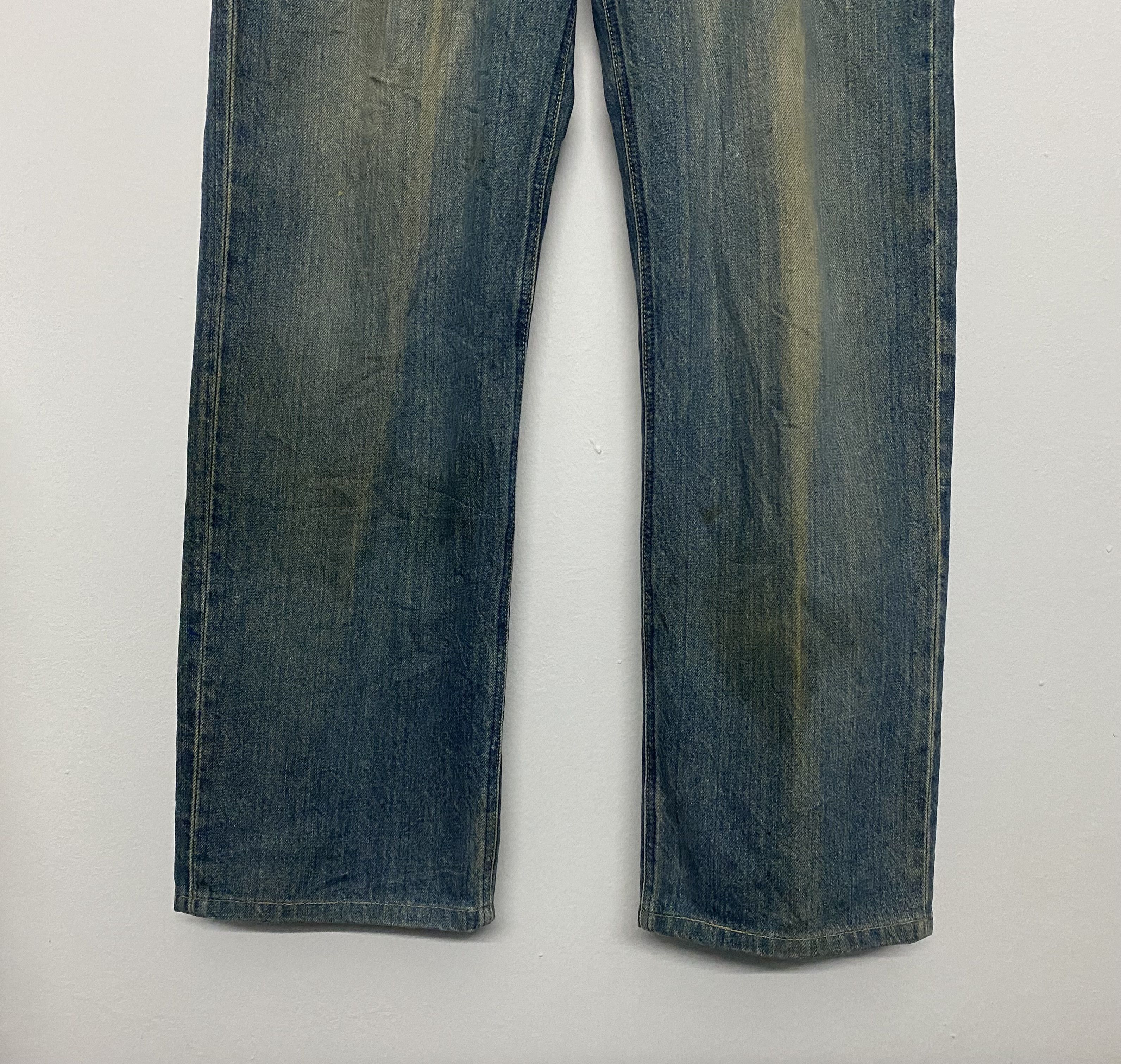 Lee Retro 90s Lee Dark Wash Faded Denim Workwear Jeans 34 Size US 34 / EU 50 - 4 Thumbnail