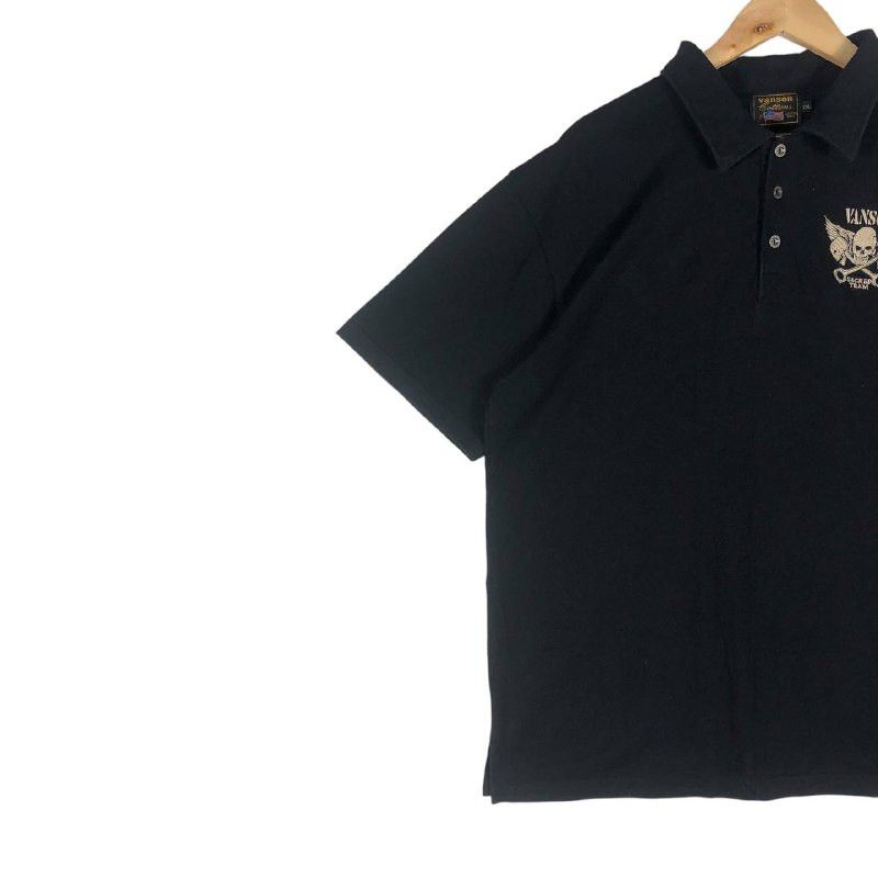Vanson Leathers × Vintage Vintage Vanson Motorcycles Polo Shirt Big Embroidered Logo Size US XXL / EU 58 / 5 - 2 Thumbnail