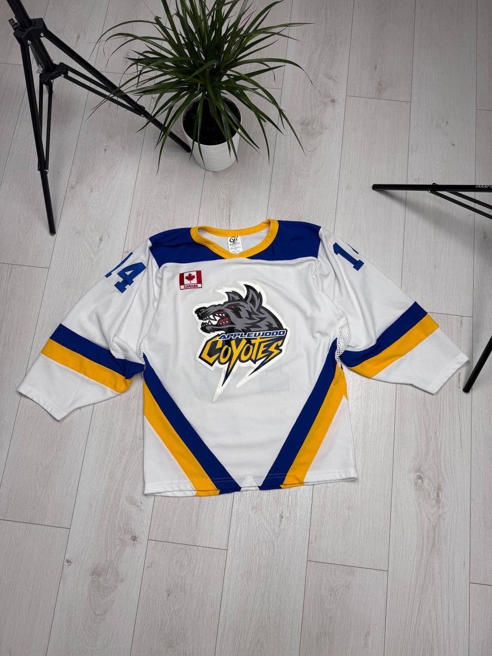 NHL RARE Applewood Coyotes #14 HUBER HC hockey jersey vintage Size US S / EU 44-46 / 1 - 1 Thumbnail