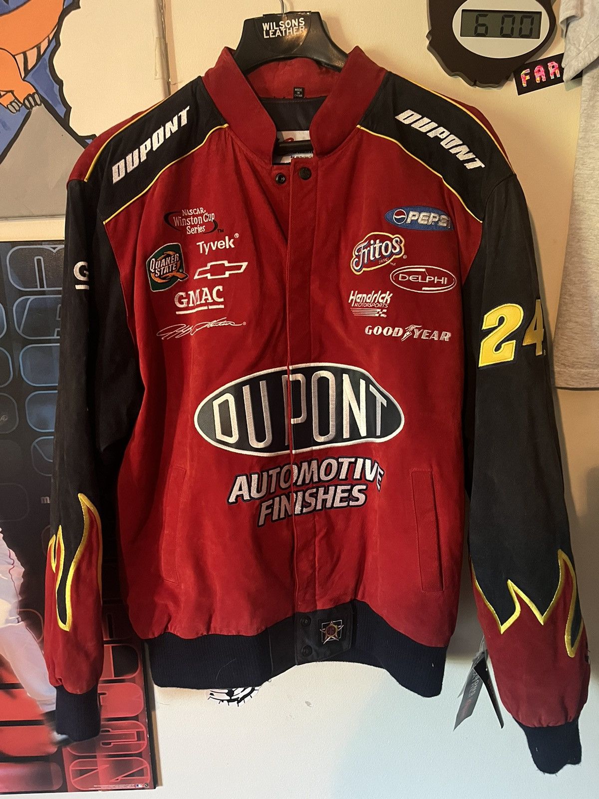Chase Authentics Vintage chase authentics Jeff Gordon Du Pont Nascar jacket Size US XL / EU 56 / 4 - 1 Thumbnail