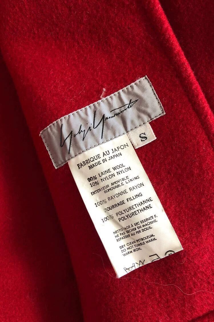 Yohji Yamamoto Yohji Yamamoto yohji yamamoto 93aw Runway Red Coat Size US S / EU 44-46 / 1 - 5 Thumbnail