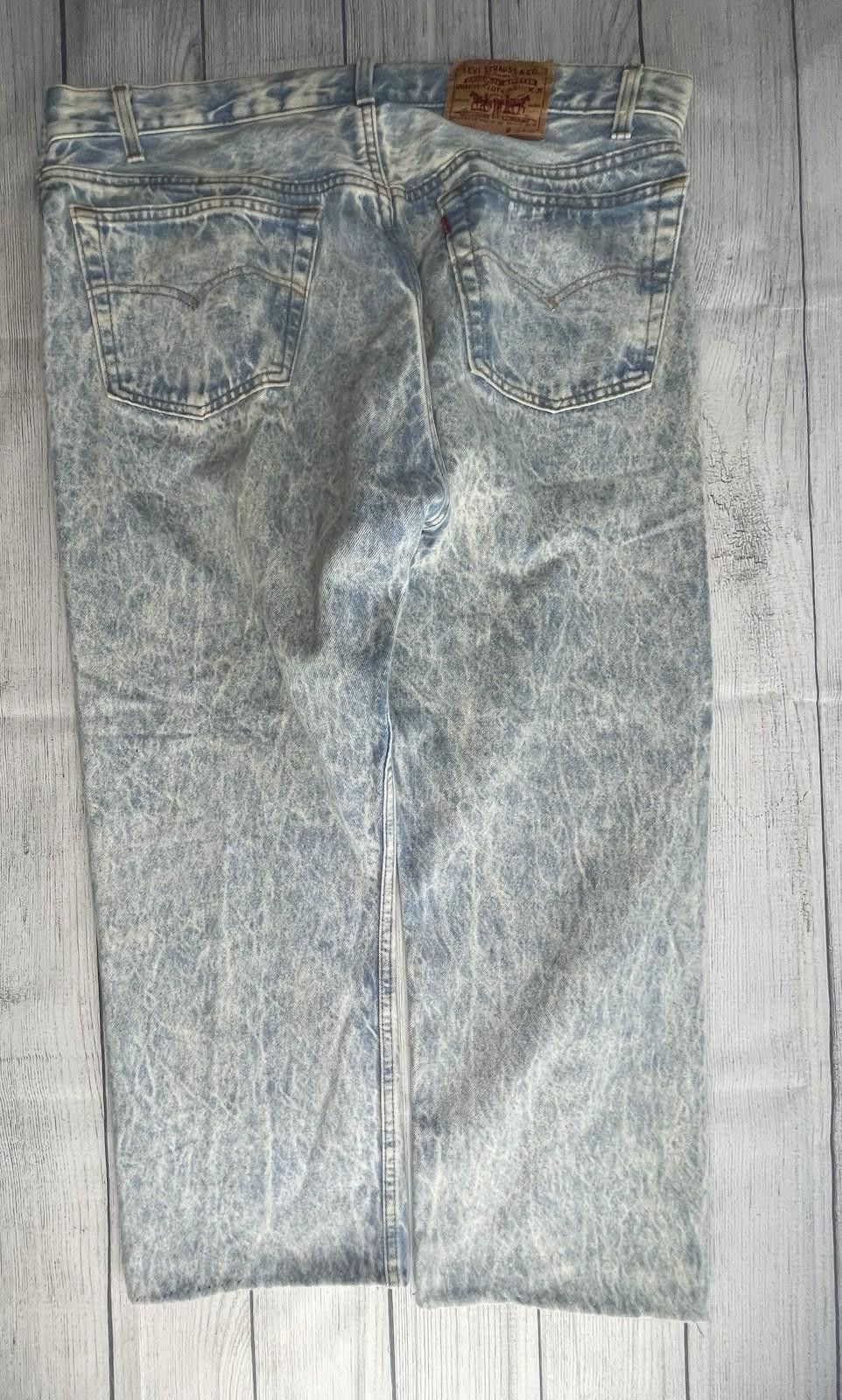 Levi's Vintage Levis 501 Acid Wash Jeans USA Made Men 38x30 Custom Size US 38 / EU 54 - 4 Thumbnail