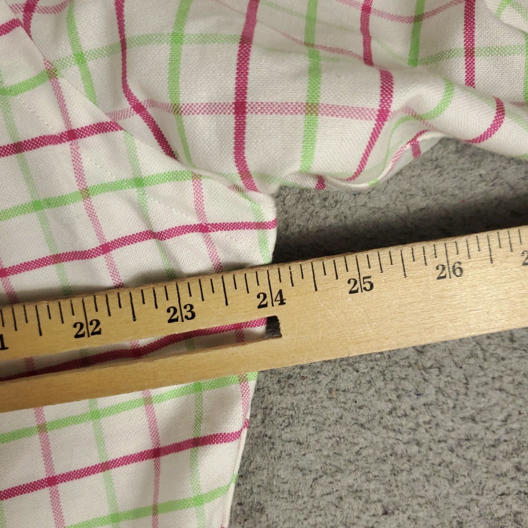 Ralph Lauren Ralph Lauren Shirt Mens 15.5 Green Pink Check Pony Dress Button Up Long Sleeve Size 42R - 6 Thumbnail