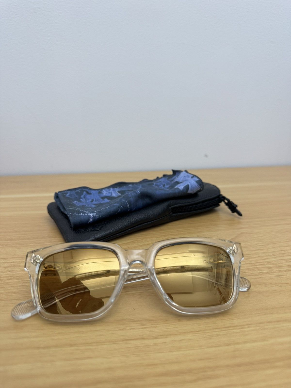 Chrome Hearts Chrome Hearts Ambidixtrous Crystal 18k Gold Glasses Size ONE SIZE - 7 Thumbnail