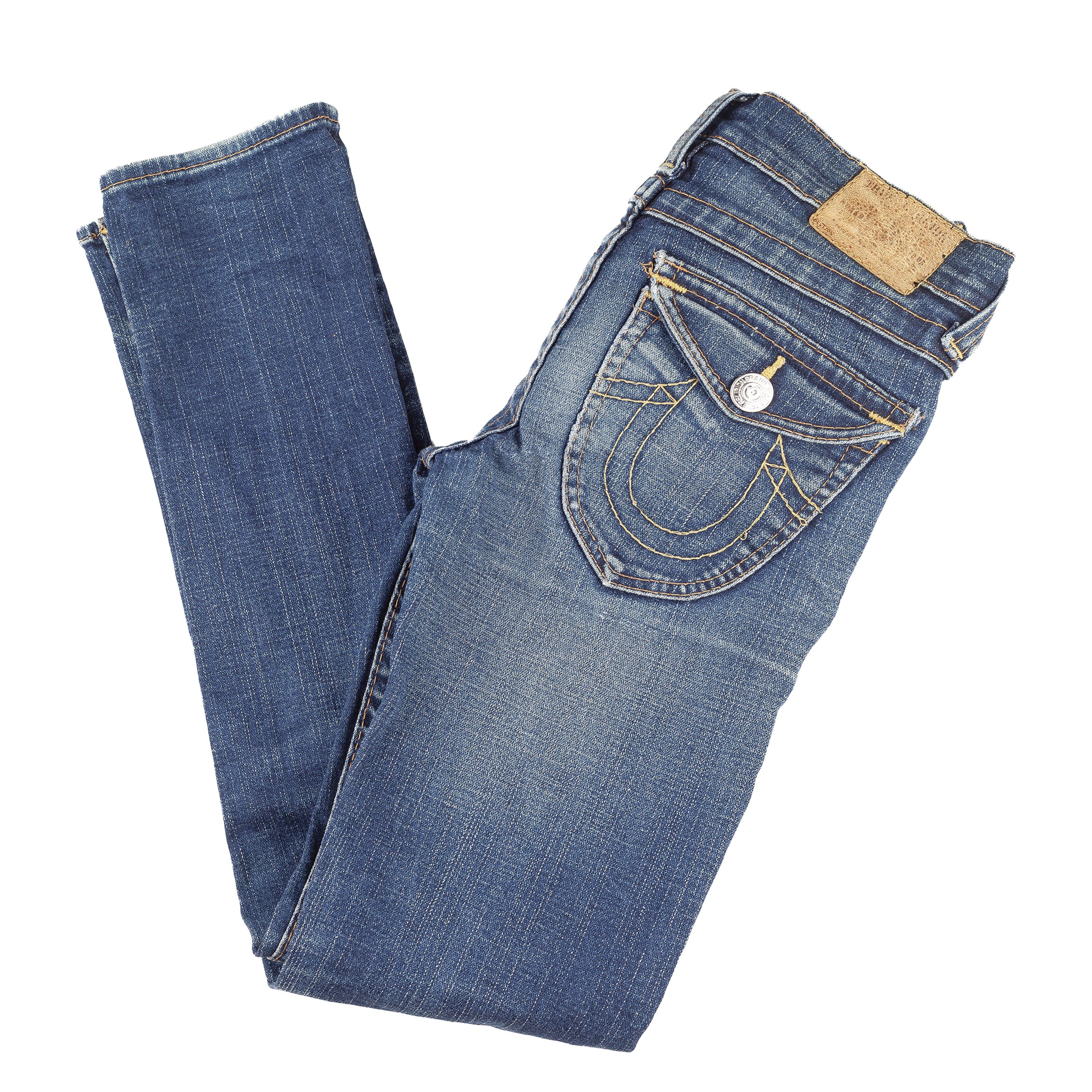 True Religion True Religion Dark Denim Vintage Jeans (XS) Size 22" - 2 Thumbnail