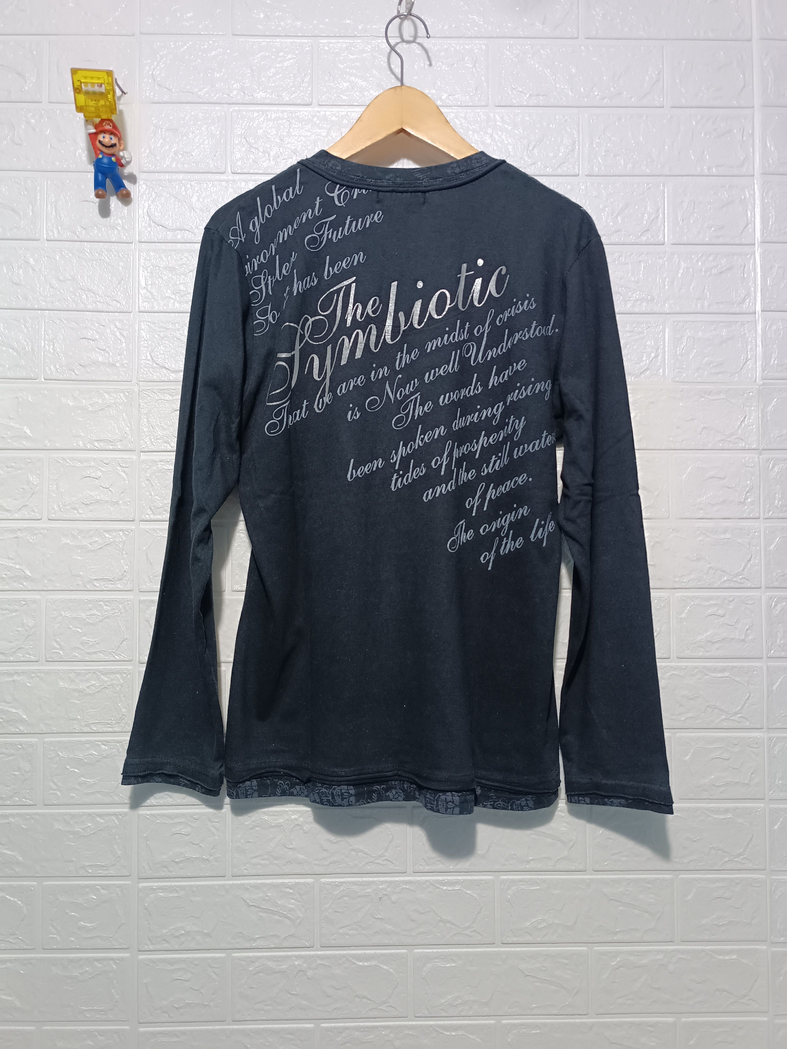 Japanese Brand Vintage Spinash Double Layer Poem Seditionaries Tee Size US L / EU 52-54 / 3 - 5 Thumbnail