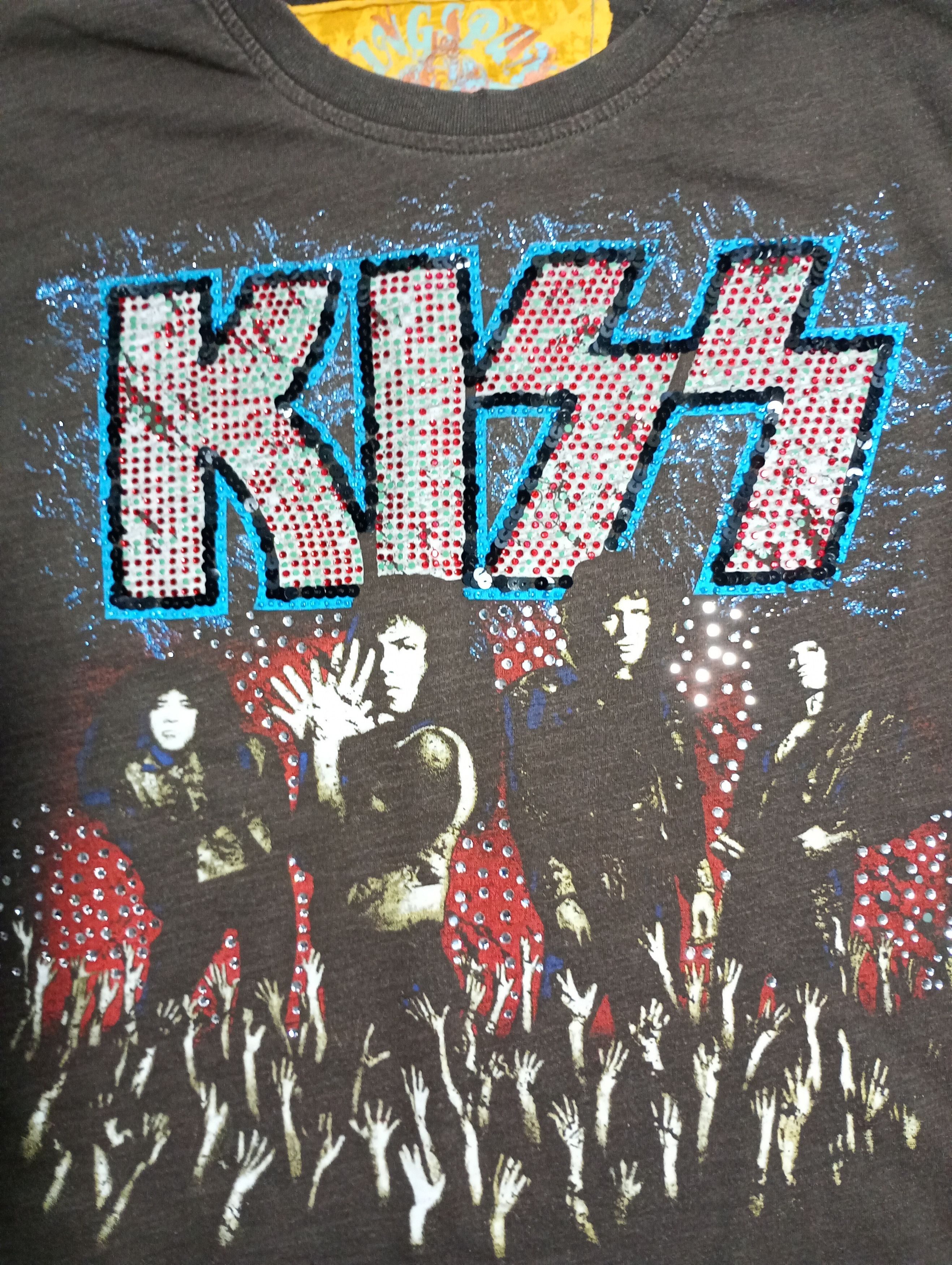 Band Tees × KISS × Ringspun Kiss Ringspun T-Shirt Y2K Vintage Size US L / EU 52-54 / 3 - 6 Thumbnail
