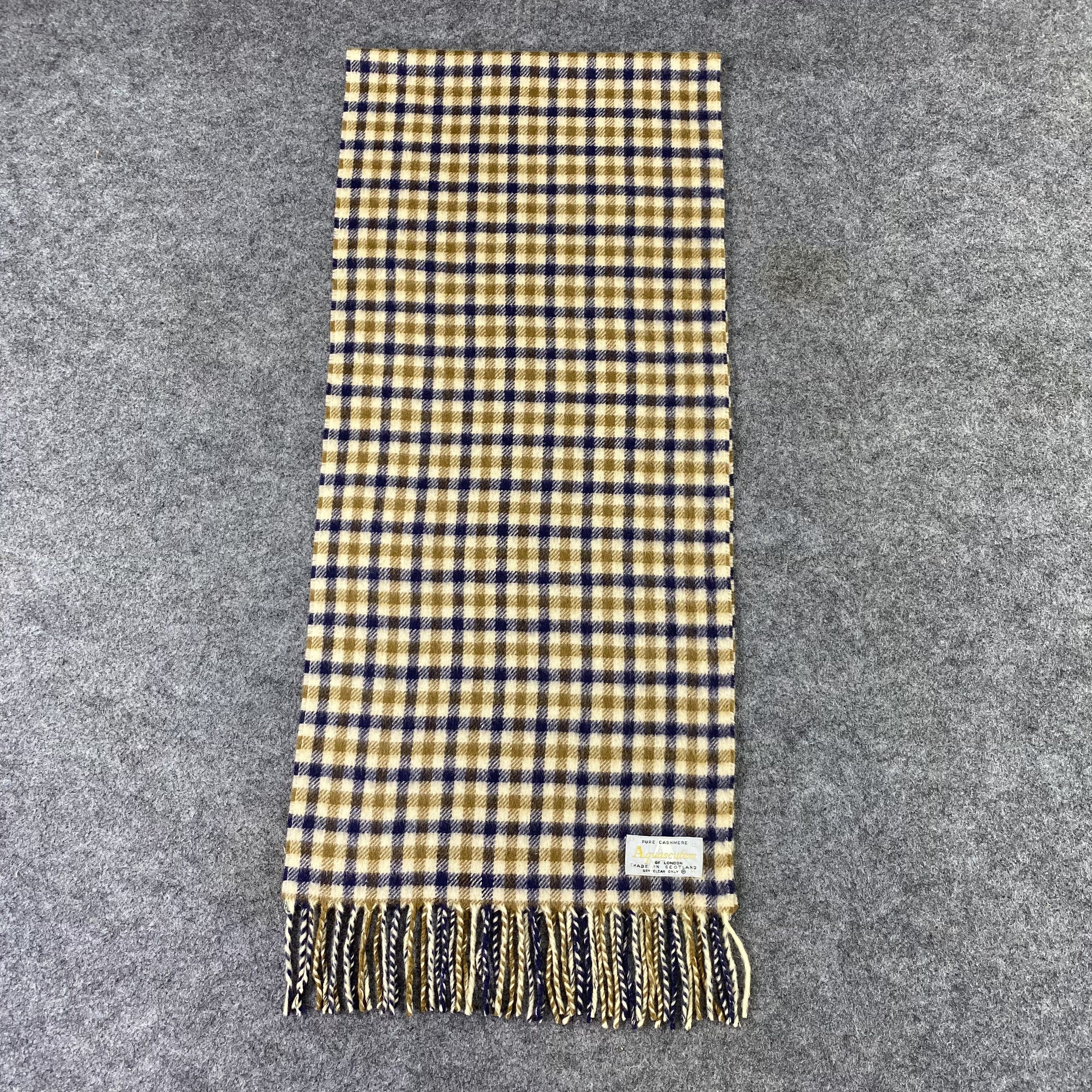 Aquascutum Aquasqutum Cashmere Muffler / Scarf / Neckwear -T1336 Size ONE SIZE - 2 Thumbnail
