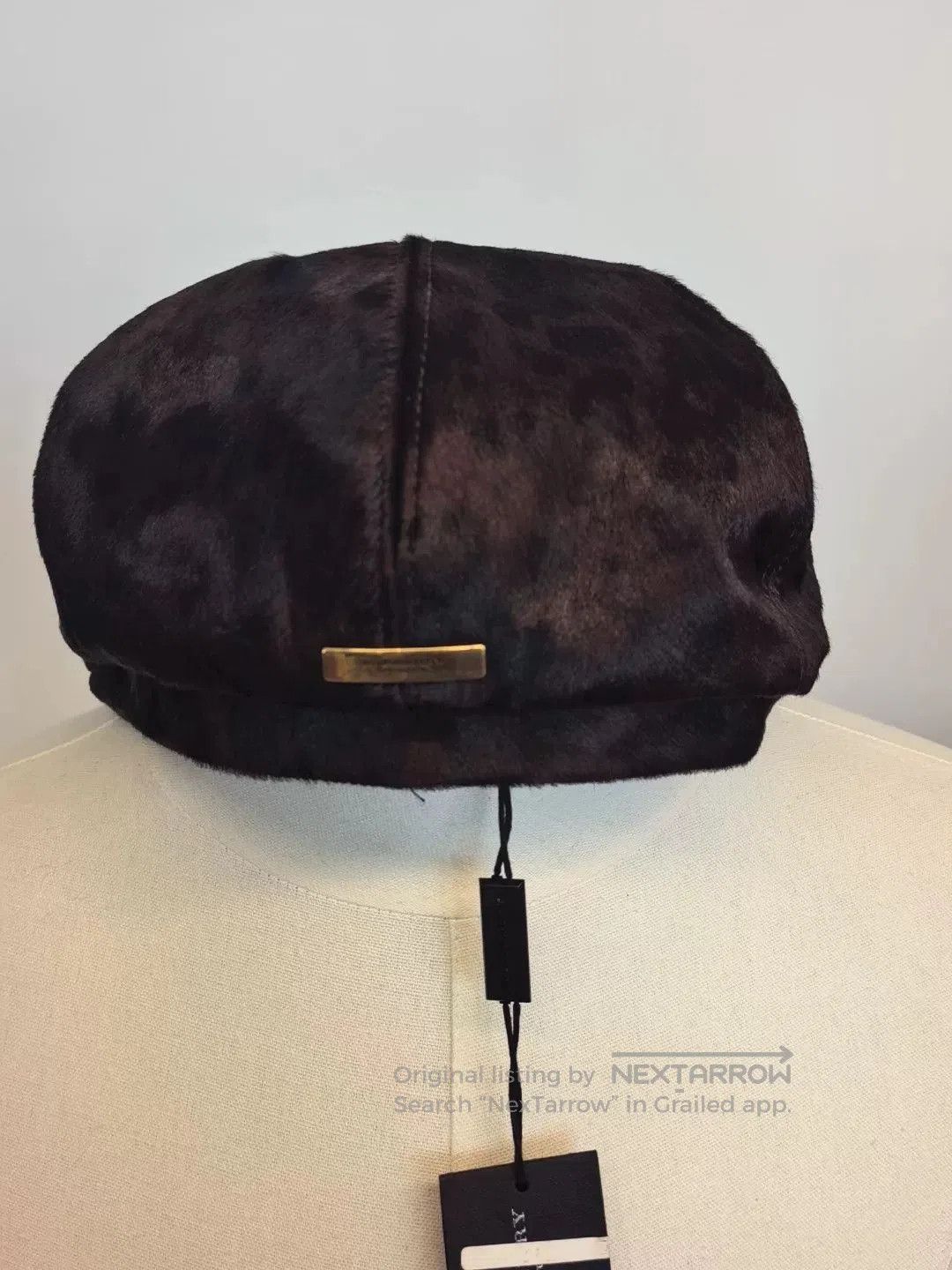 Burberry Burberry Men's Leather Beret Hat M. Size ONE SIZE - 3 Thumbnail