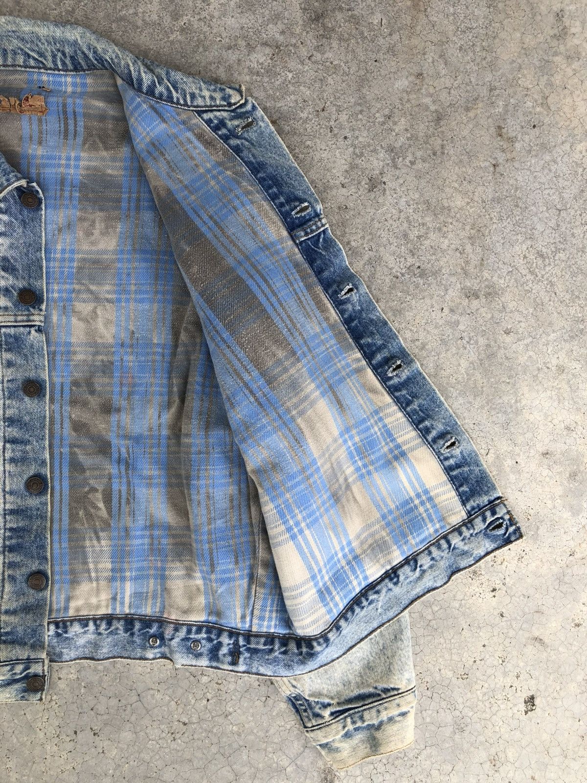 Levi's Vintage 80s Levis 70417 Blanked Lined Baggy Distressed Size US XL / EU 56 / 4 - 18 Thumbnail