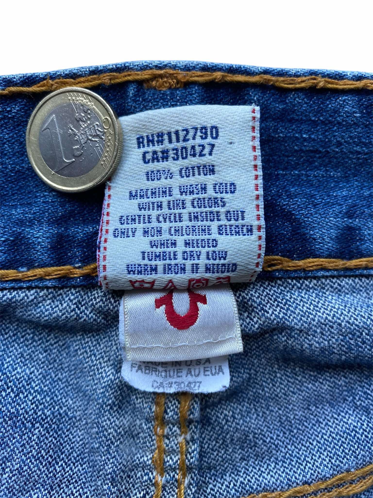 True Religion True Religion Denim Bobby Super T Orange Stitch Size US 29 - 11 Thumbnail