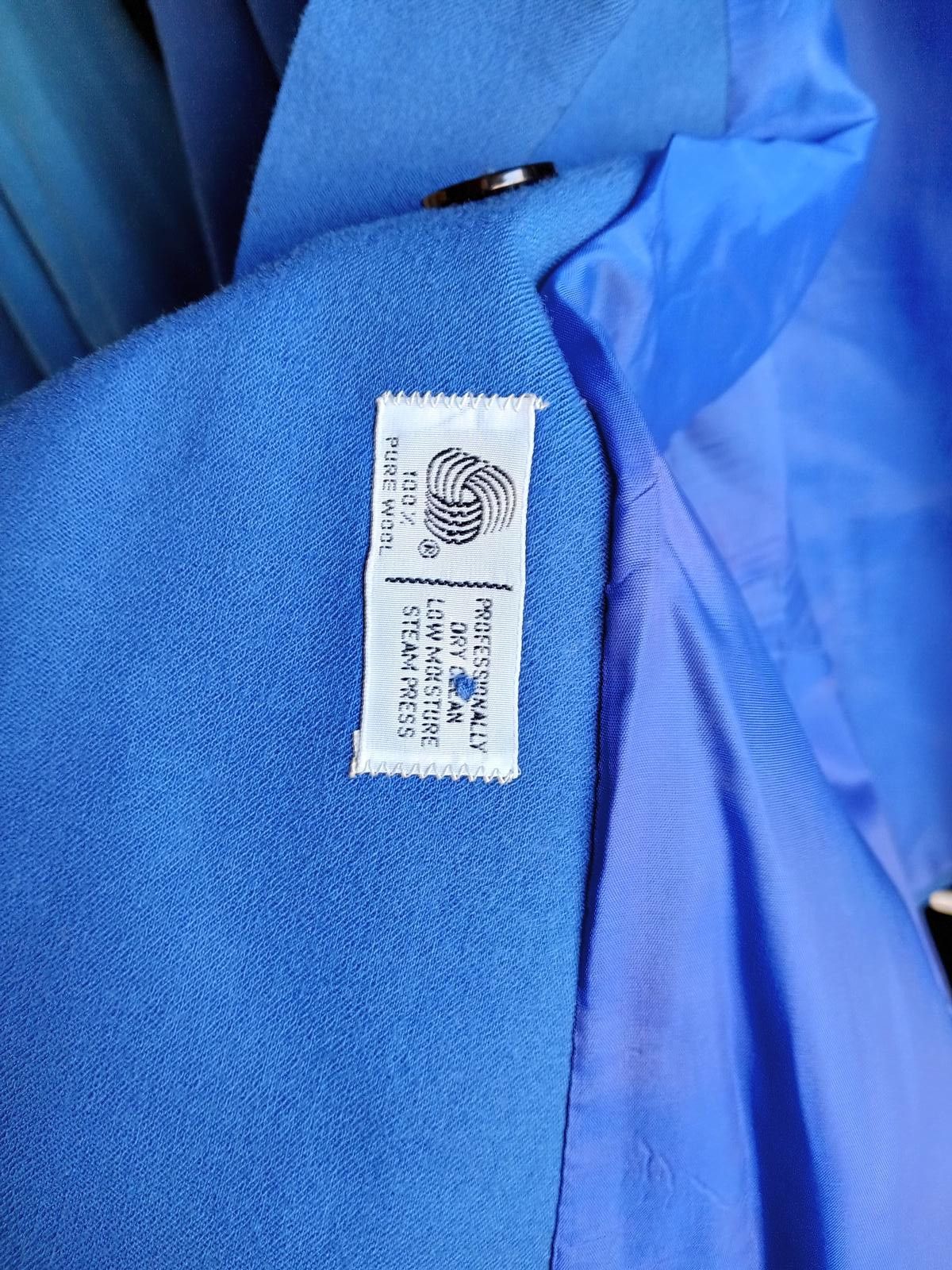JH Collectibles Vintage JH Collectibles Blue Wool Blazer - Size 12 UK 16 Size XL / US 12-14 / IT 48-50 - 2 Thumbnail