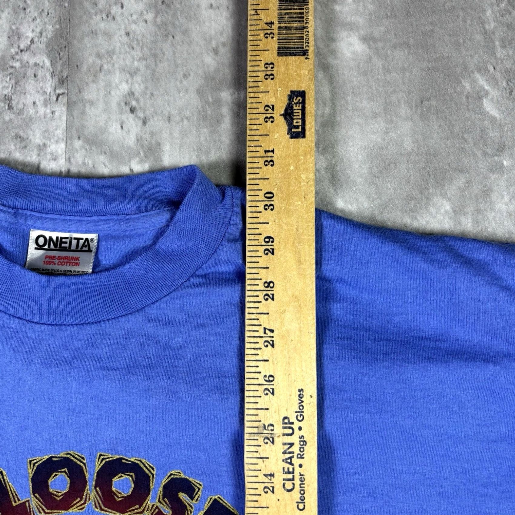 Vintage VINTAGE Hang Loose Hawaii T Shirt Surf Single Stitch 90s XL Blue Cotton Knit Short Sleeve Crew Neck Oneita Stitch Men Mens H Size US XL / EU 56 / 4 - 4 Thumbnail