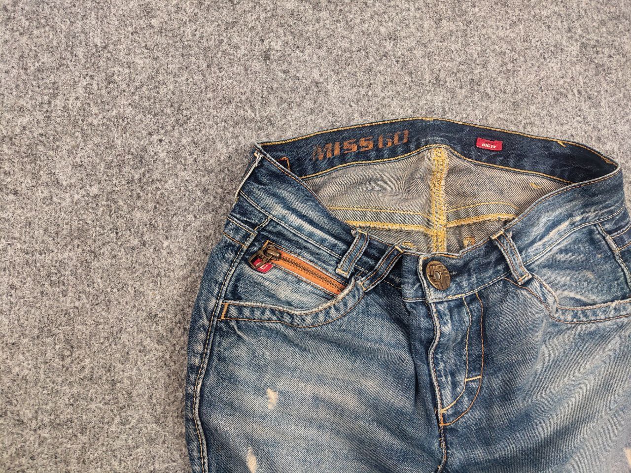 Miss Sixty Miss Sixty Vintage Y2K Distressed denim Blue Mini Skirt Size 27" / US 4 / IT 40 - 3 Thumbnail