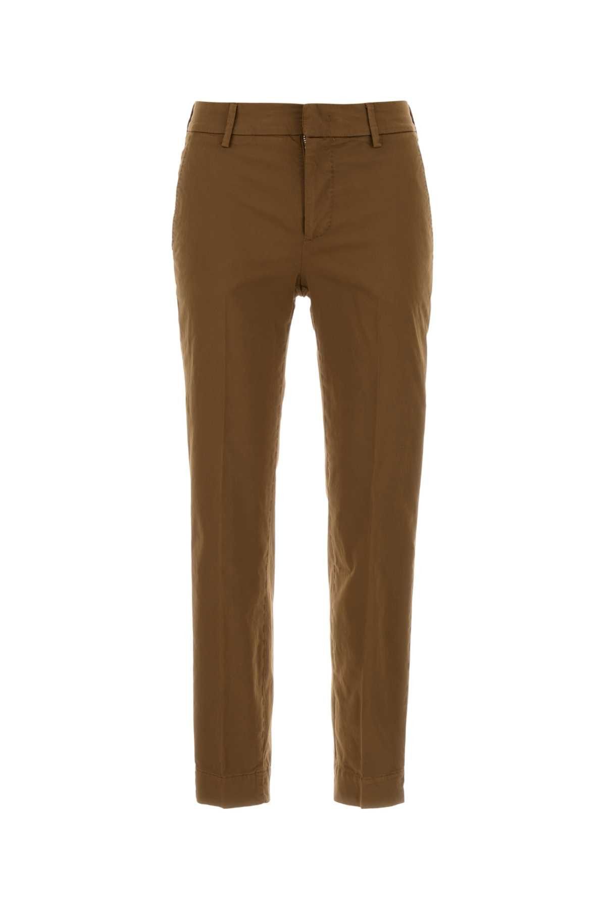 PT Torino Brown Stretch Cotton New York Pant Size 32" / US 10 / IT 46 - 1 Thumbnail