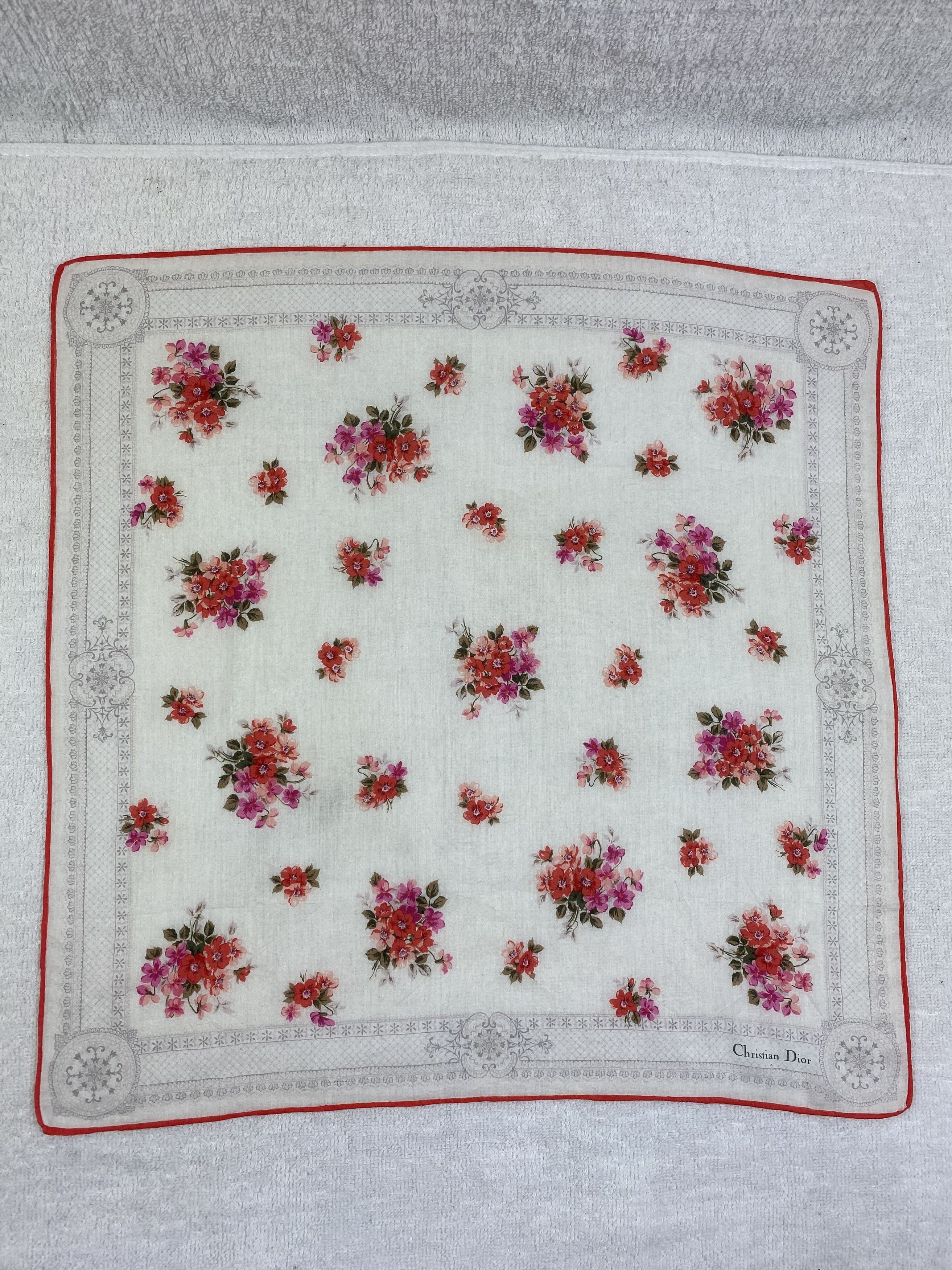 Vintage Christian Dior Handkerchief / Bandana / Neckerchief Size ONE SIZE - 3 Thumbnail