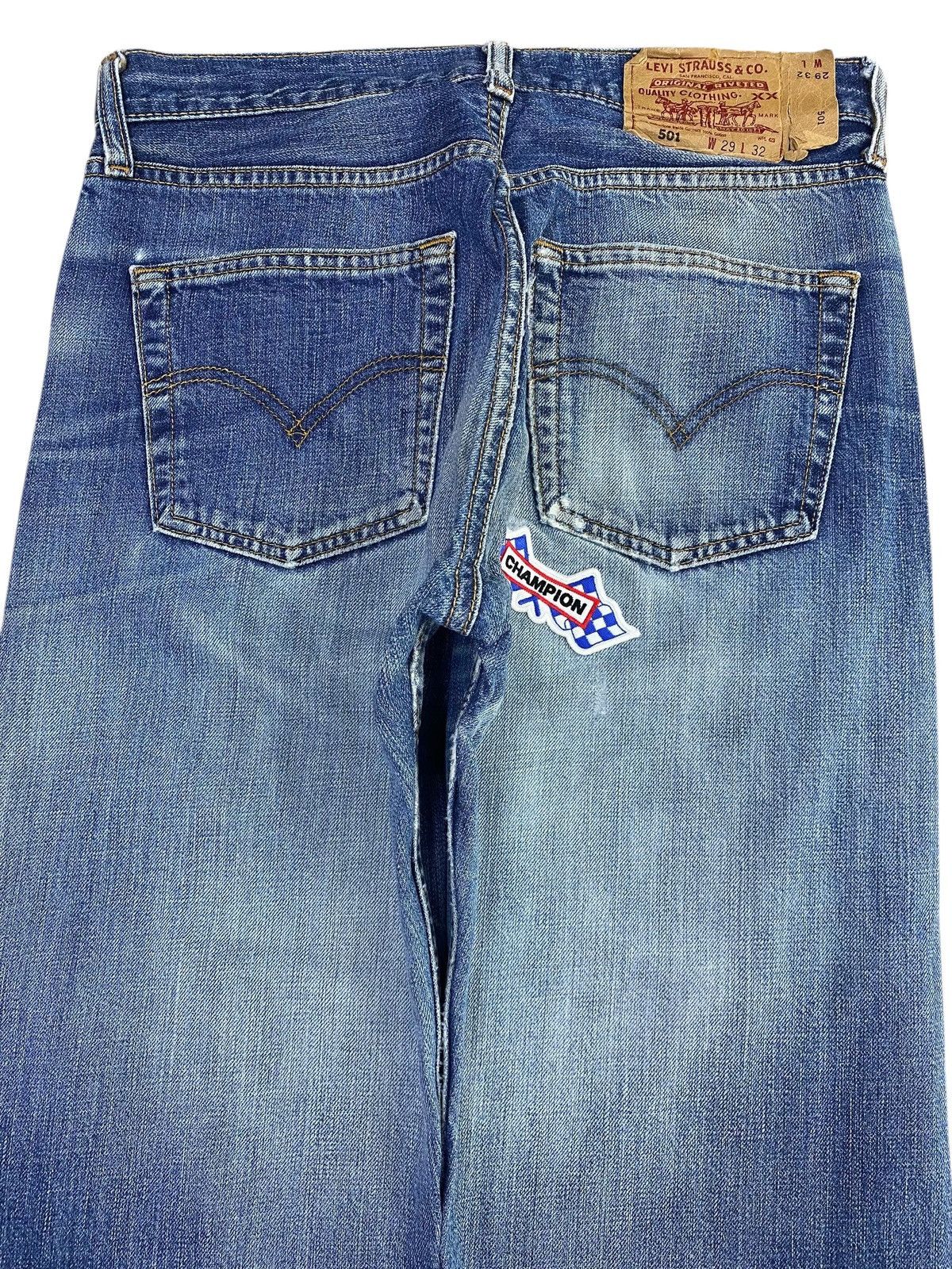 Levi's Levi’s Faded Blue Wash Straight Leg Style Jeans Size US 28 / EU 44 - 4 Thumbnail