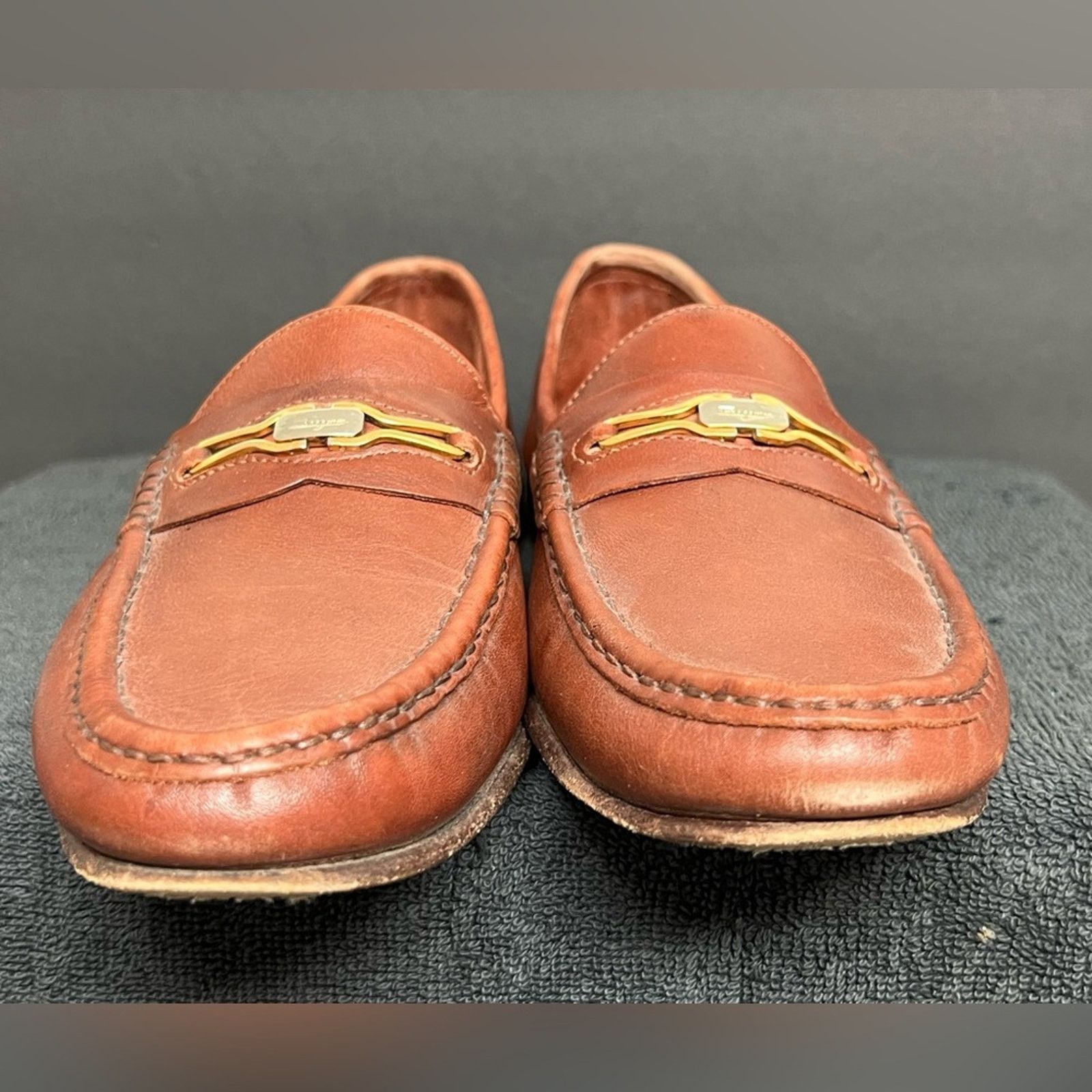 Salvatore Ferragamo Salvatore Ferragamo Silver Gold Gancini Bit loafers 8.5 D Size US 8.5 / EU 41-42 - 3 Thumbnail