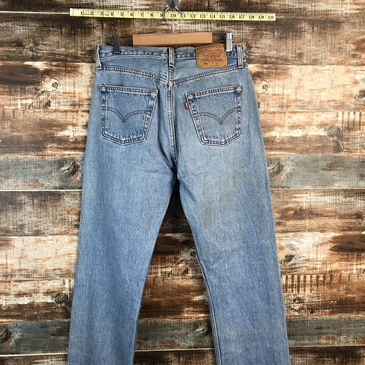 Levi's Levis 501 Blue Denim ripped vintage Pants #A2576 Size 30" / US 8 / IT 44 - 16 Thumbnail