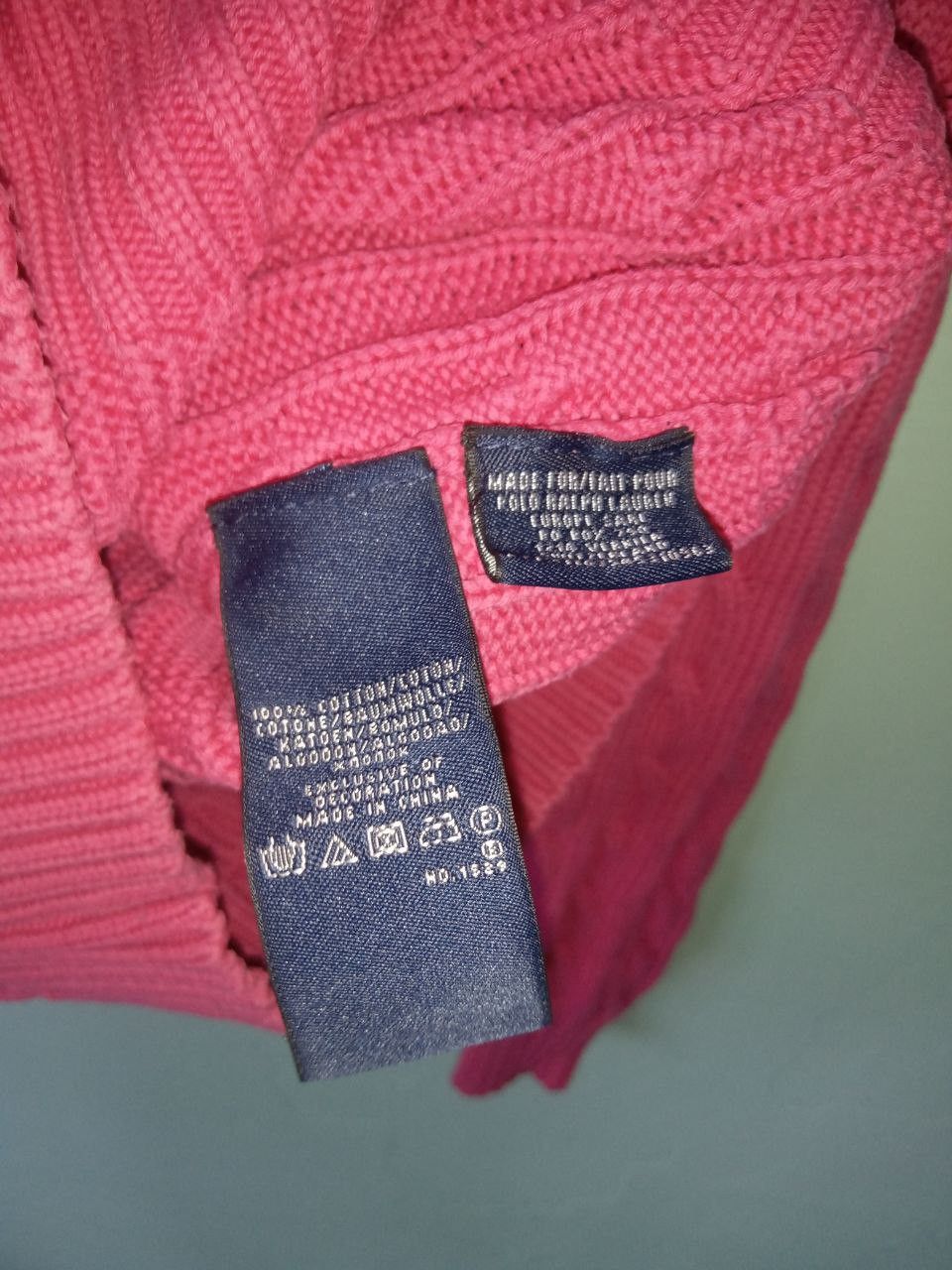 Polo Ralph Lauren Ralph Lauren Sport Vintage Pink Cable Knit V Neck Sweater Size M / US 6-8 / IT 42-44 - 5 Thumbnail