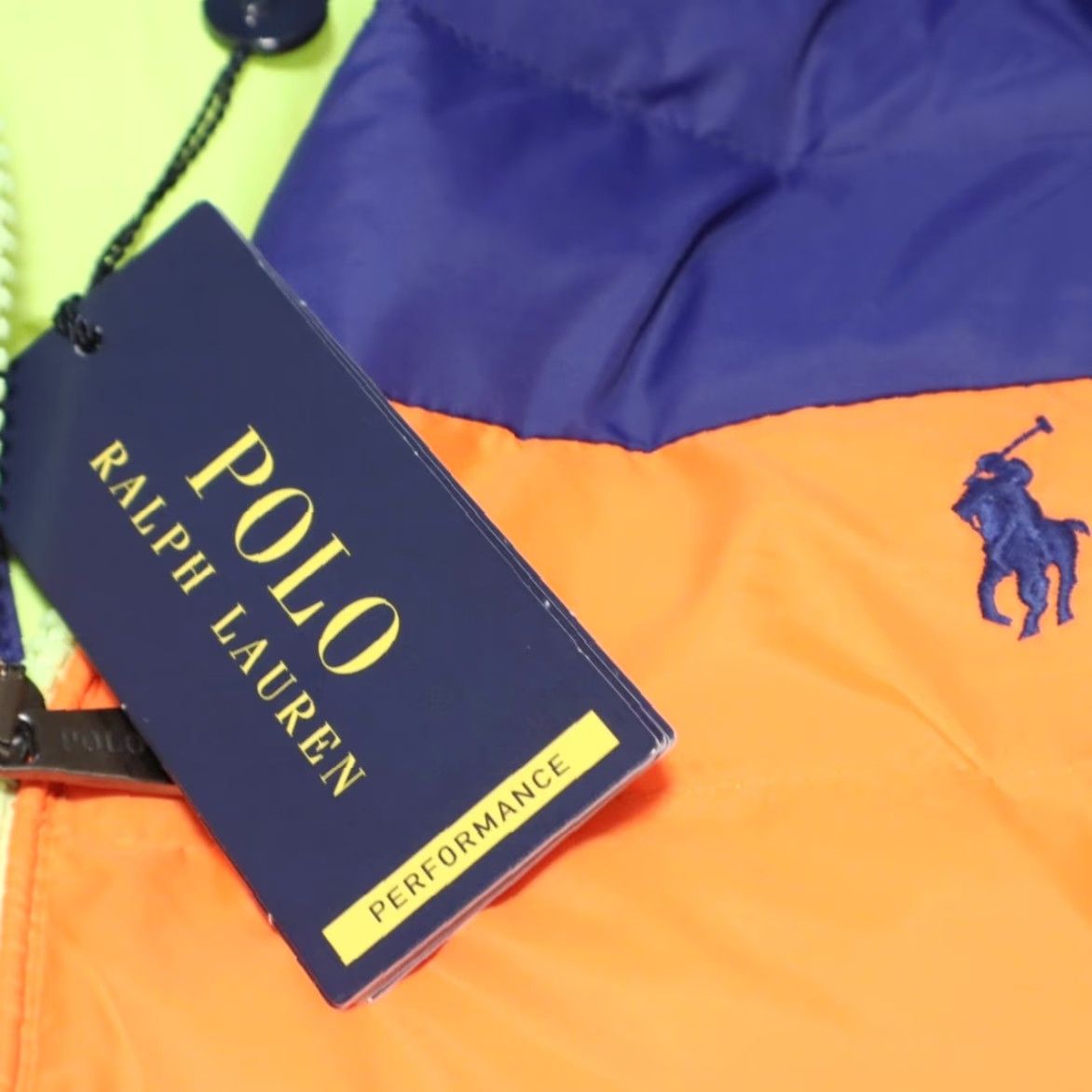Polo Ralph Lauren Polo Ralph Lauren Performance Puffer 750 Down Colorblock Jacket Men's XL Neon Long Sleeve Size US XL / EU 56 / 4 - 6 Thumbnail