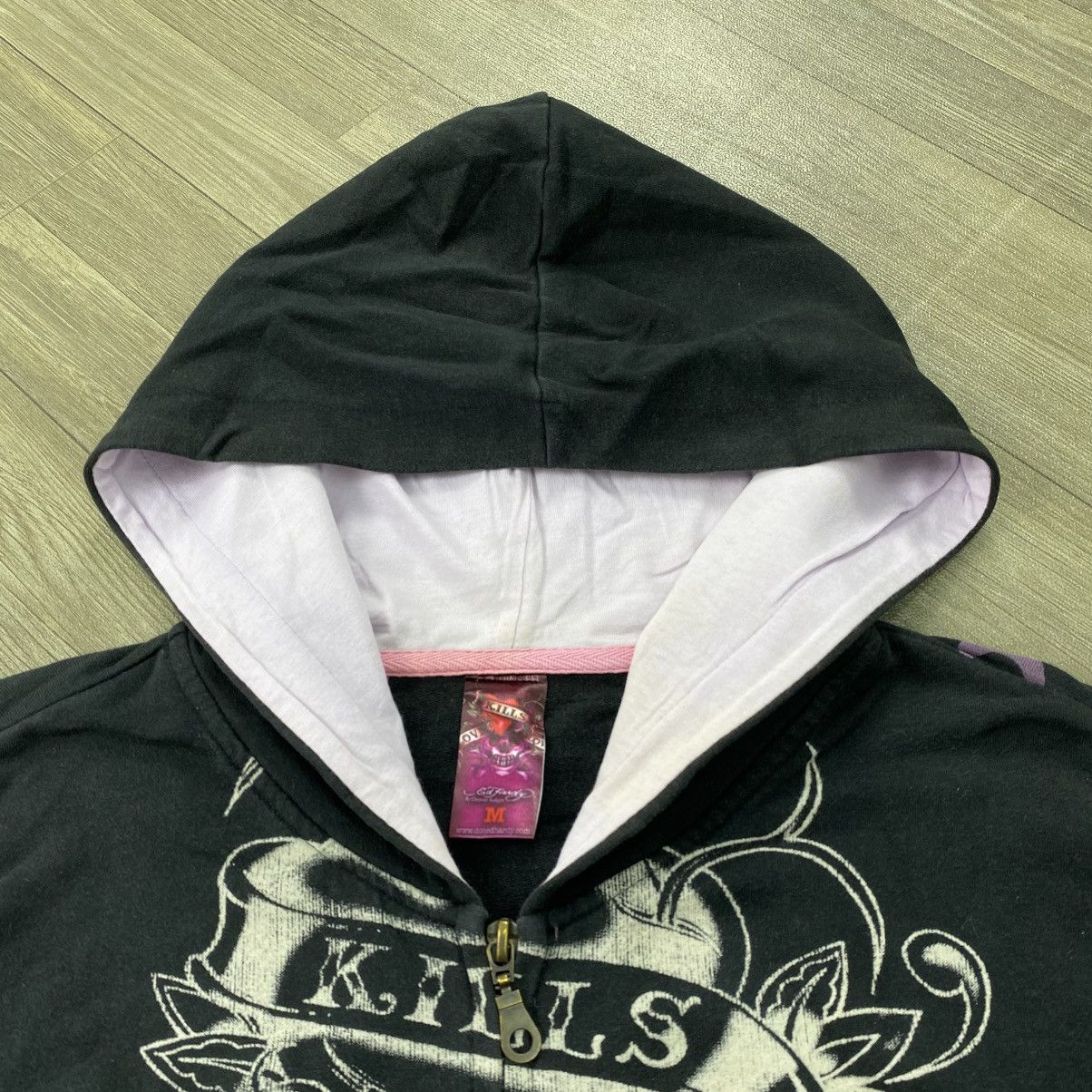Ed Hardy Vintage Ed Hardy Love Kills Slowly Y2K Zip-Up Hoodie Size US M / EU 48-50 / 2 - 5 Thumbnail